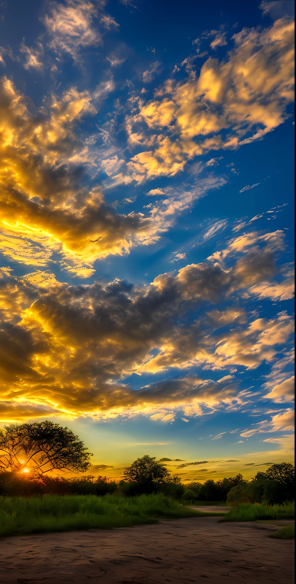 highres, imagination, (realistic), clear skies, composition, sunset, (hdr:1.5), outdoors, intricate details,