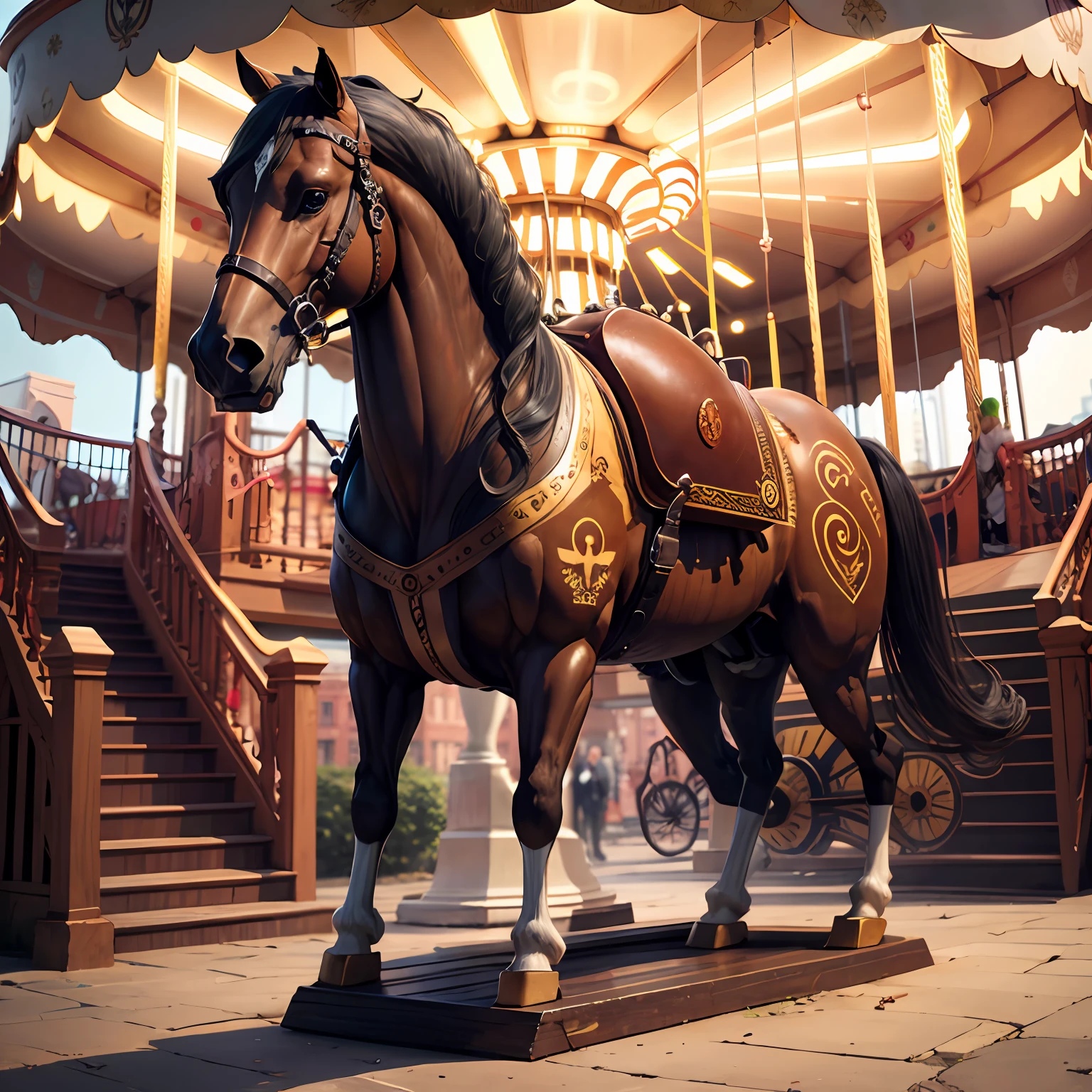 Carousel Memories Playground Trojan Surrounding