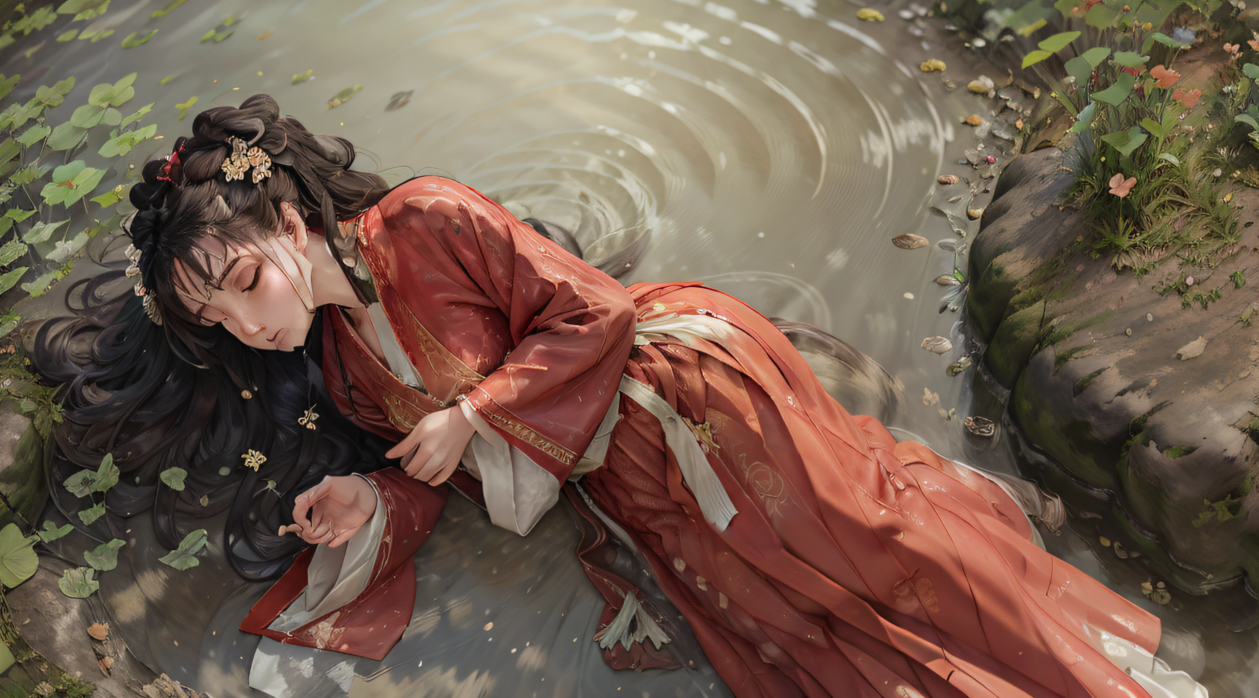 red hanfu
