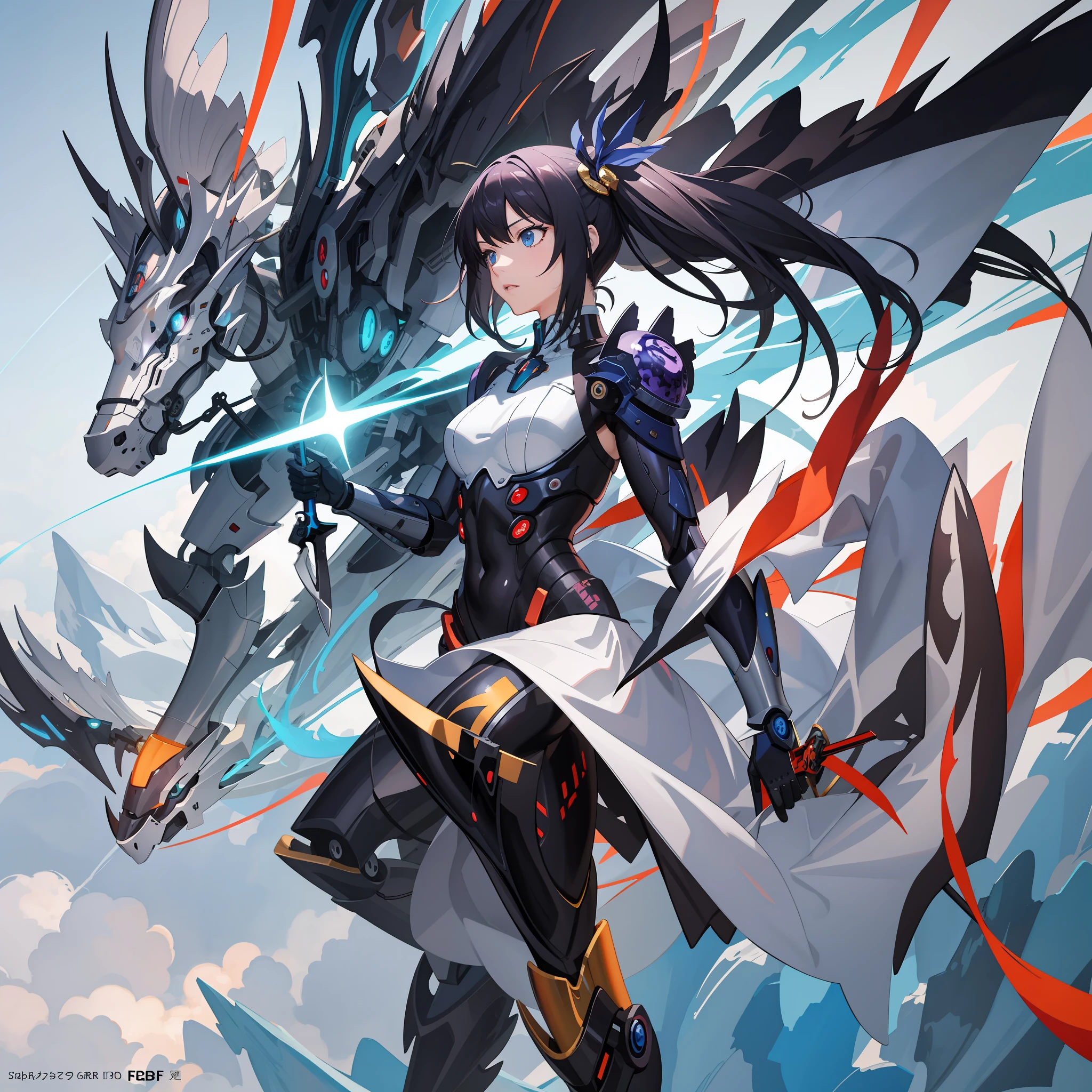 Anime dragon scale mecha girl with knife and war background, Gorgeous anime CGI style, Detailed digital anime art, advanced anime digital art, advanced digital anime art ”, anime styled digital art, intricate digital painting, advanced digital anime art, digital anime art, anime abstract art, digital anime illustration, anime digital art, anime style digital art, digital advanced anime art