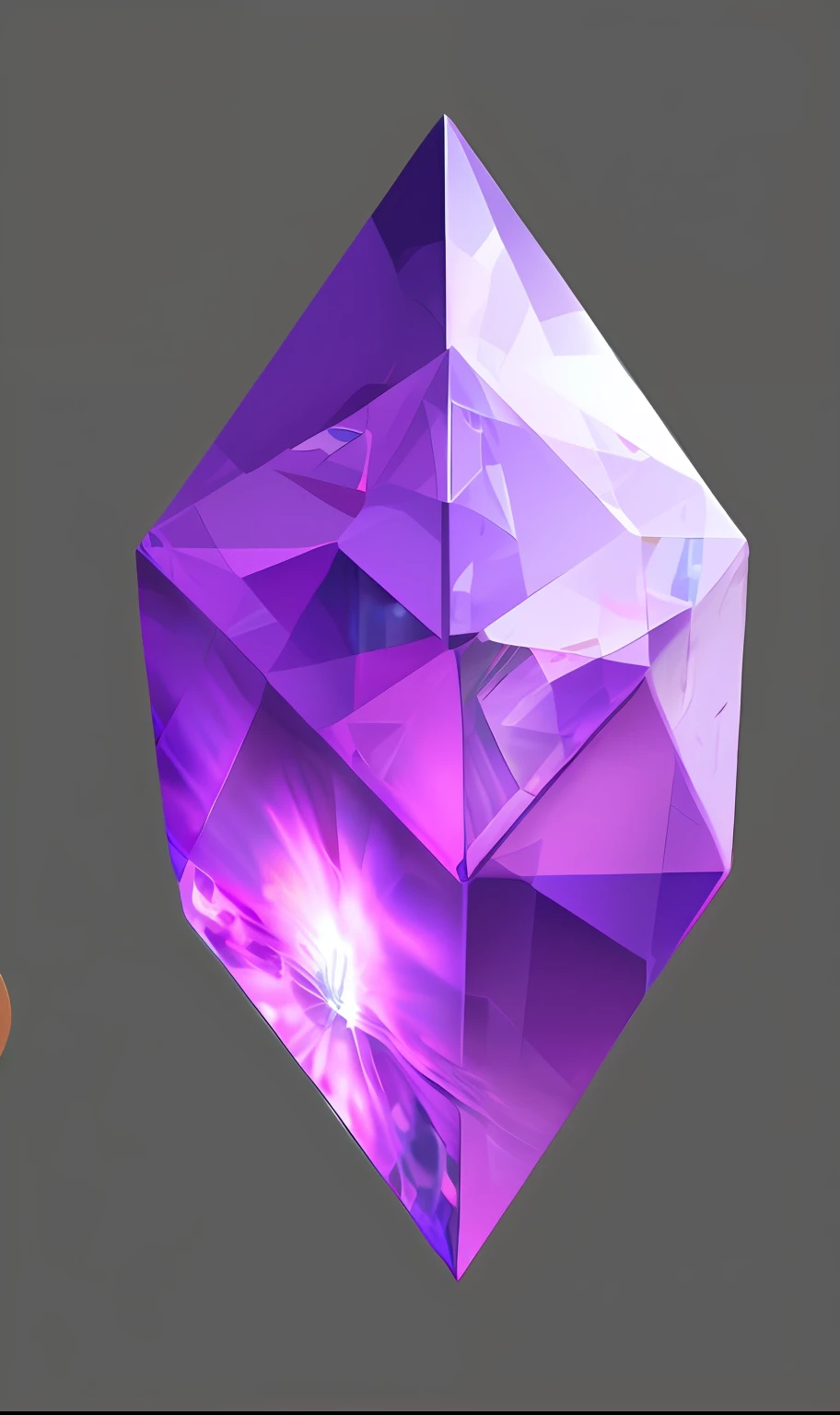 Close up of purple diamond cube,Purple glowing core, dazzling gem in the hilt, amethyst, very realistic gemstones, 3 d ray traced crystals and gems, ashes crystal, heavy jpeg artifact blurry, selling a gem, crystal material, rendered art, herrarthstone, Gemstone, scutoid, heartstone original art style,photorealestic,Lifelike,Exquisite icons,plausible,polyhedron。Multi-angular,Multiple polygons