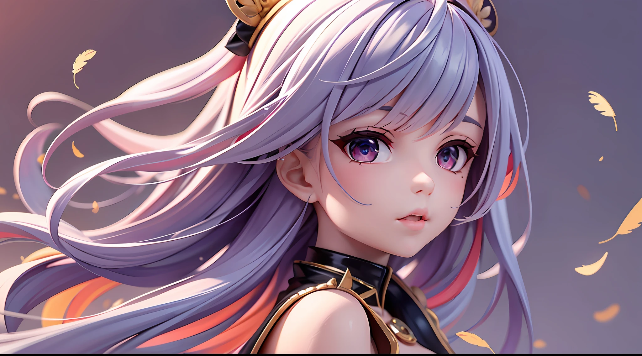 1girly,full - body,(Goldeneye),(redeyes),(Colored feathers),(Moe girl:1.1),Nice detailed eyes,Colored hair,Very long hair,tiny breast,(looks at the viewer),stylish,cwoman,full of energy,outfits,Q version,front facing,Colorful,Dynamic,backgrounds,Elemental,Be confident,expressively,Hold,statement,fittings,Majestic,coil,around,Touch the,Scenes,attention-grabbing,stylish,bigger,Smart,modern day,stylish, focal point, stylish,,white background,The Masterpiece,the best qualityt,(the best qualityt), ((Masterpiece)), (high - resolution), Original Painting, Extremely detailed 8k wallpaper, (anextremely delicate and beautiful),((Detailed face)), beautifuldetailedeyes, Hair flutters in the wind, disheveledhair, lens flares,