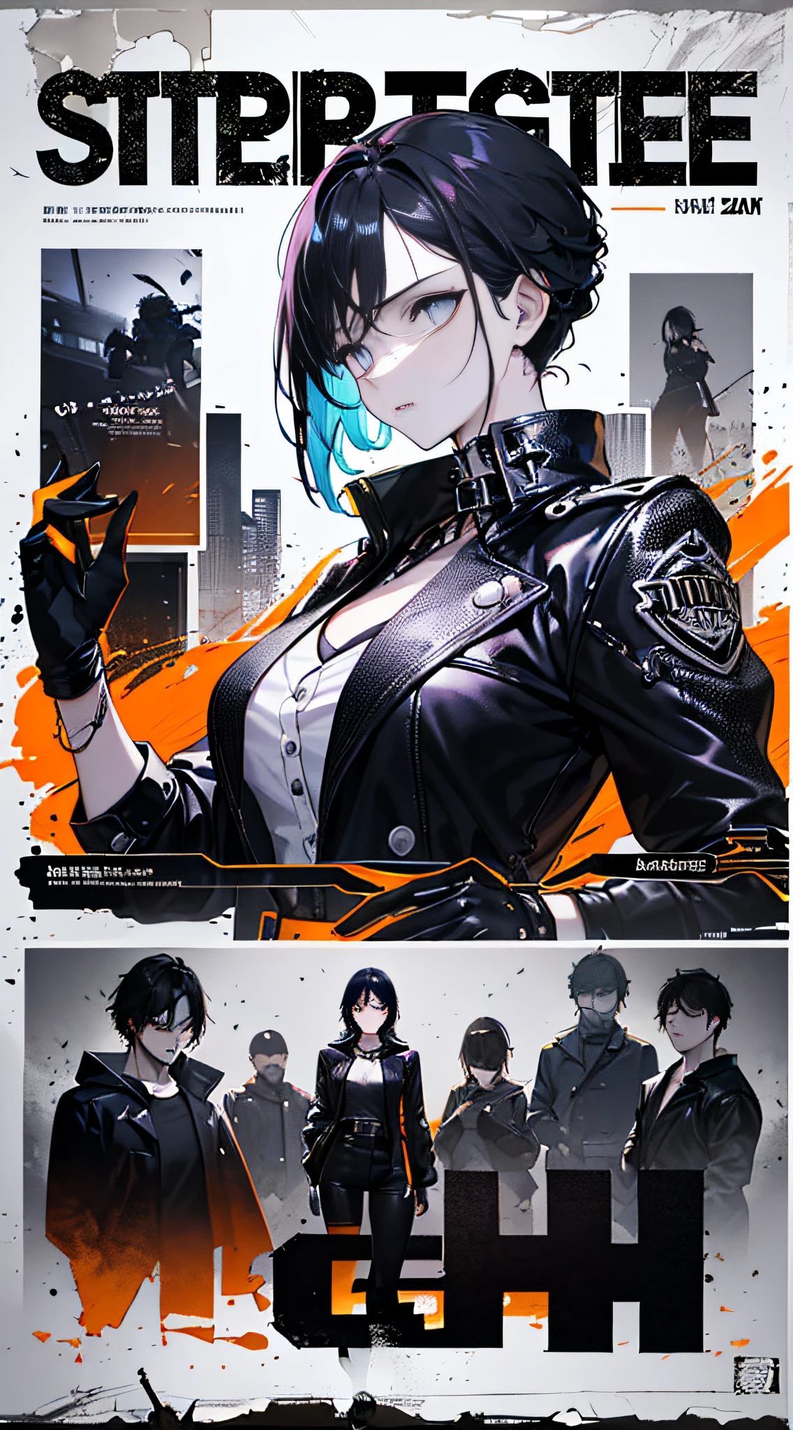 ((((dramatic))), (((gritty))), (((intense))) film poster featuring a young woman as the central character. She stands confidently in the center of the poster, wearing a stylish and edgy outfit, with a determined expression on her face. The background is dark and gritty, with a sense of danger and intensity. The text is bold and attention-grabbing, with a catchy tagline that adds to the overall feeling of drama and excitement. The color palette is mainly dark with splashes of vibrant colors, giving the poster a dynamic and visually striking appearance,tachi-e
(magazine:1.3), (cover-style:1.3), fashionable, woman, vibrant, outfit, posing, front, colorful, dynamic, background, elements, confident, expression, holding, statement, accessory, majestic, coiled, around, touch, scene, text, cover, bold, attention-grabbing, title, stylish, font, catchy, headline, larger, striking, modern, trendy, focus, fashion,