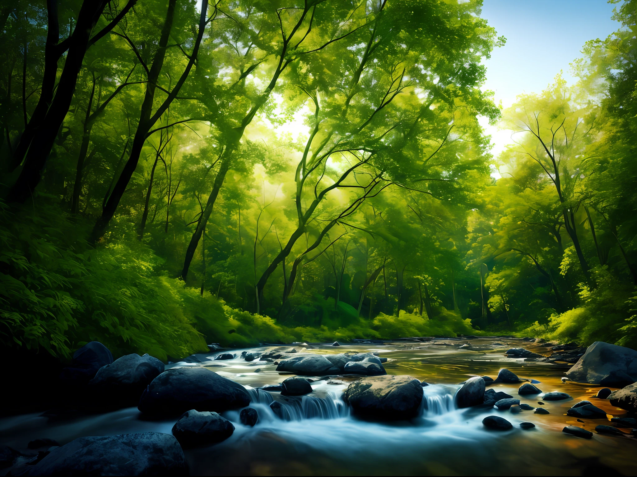 Obra maestra, La mejor calidad, alta calidad, fondo de pantalla CG unificado 8k extremadamente detallado, Vasta y tranquila taiga que se extiende hasta el horizonte, lush greenery harmoniously gathered together, fresh breeze whispering through the leaves, suelo congelado cubierto de nieve cristalina, creando impresionantes paisajes tranquilos, Bokeh, Profundidad de campo, HDR, florido, chromatic aberration, realismo, muy detallado, Tendencias en ArtStation, tendencias en CGSociety, intrincado, High detail, dramatic, Arte por Midjourney --v6