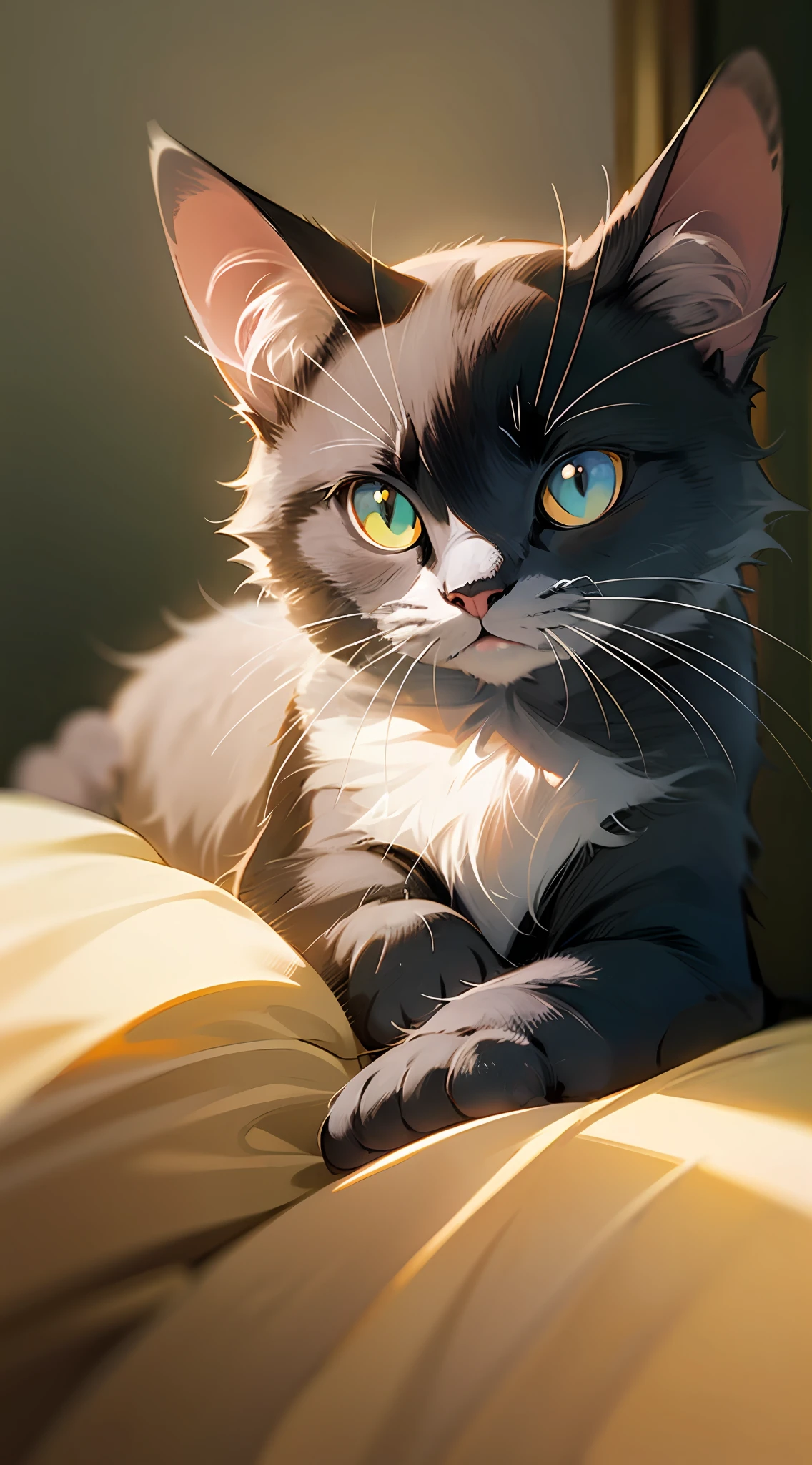 Remove excess fingers,Fusion cat itself