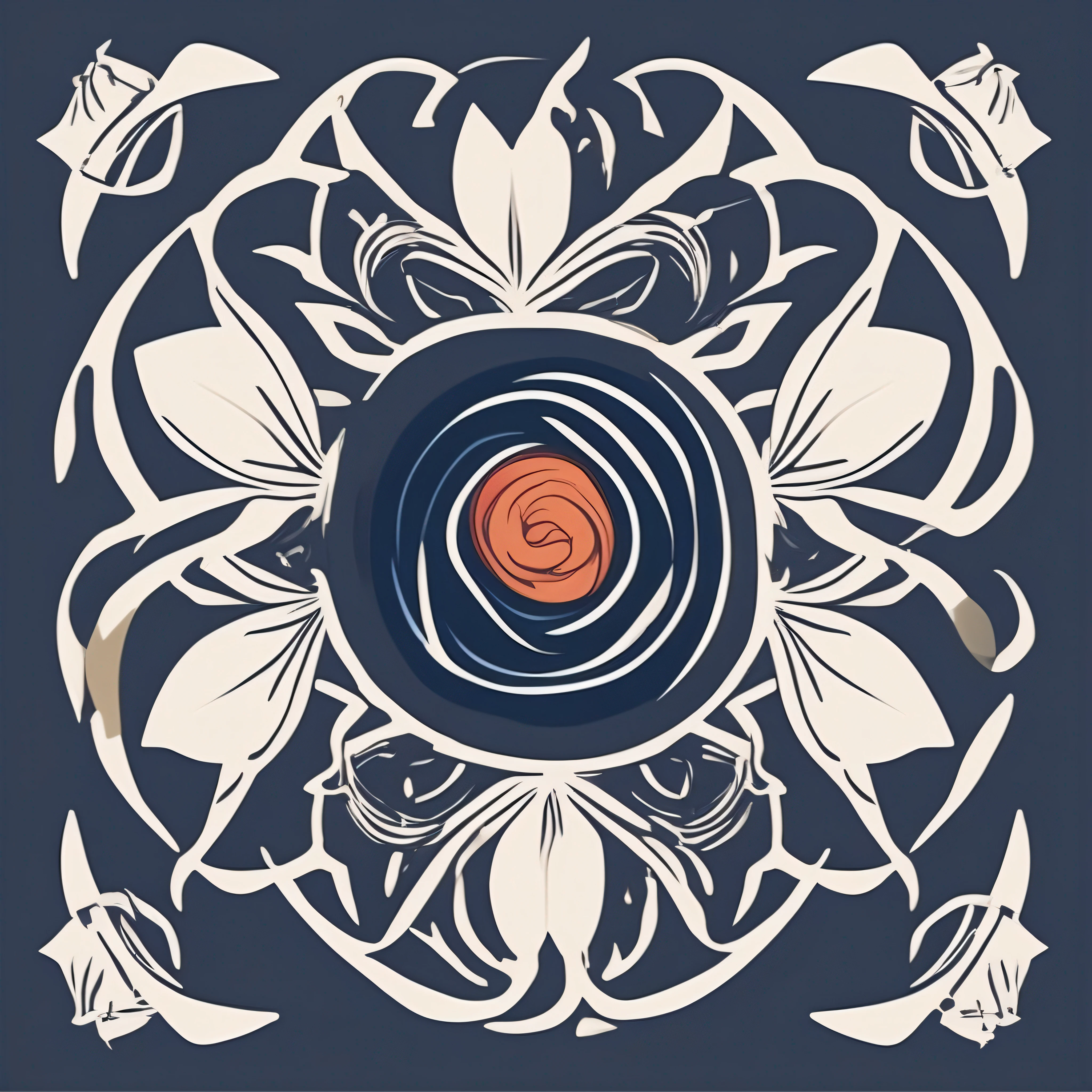Logo, vector, Type Logo design, vector, simple, flat, icon, minimalist, well-defined lines and contours, Centralized, Mystical element a Flower of Nix, atistas James Jean.