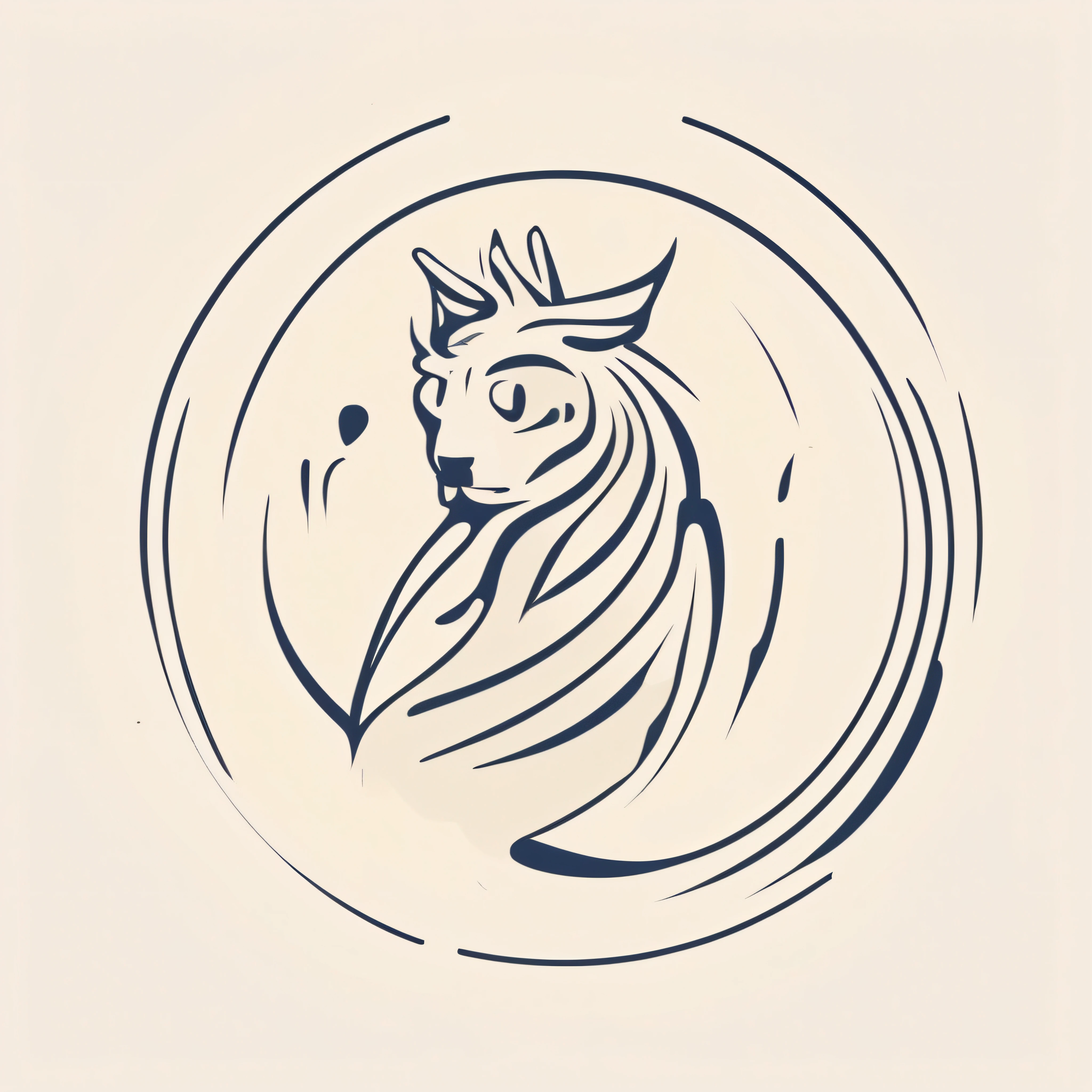 logo, vector, logo design, vector, simple, flat, icon, minimalism, well-defined lines and contours, centralized, a fantastic animal Gricket, atistas James Jean.