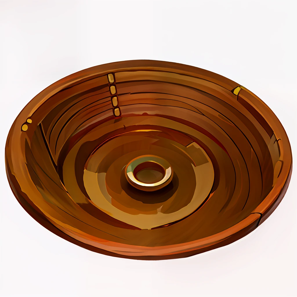 estilo dos desenhos animados,European and American cartoons,basin,wooden,Wooden basin,Gold panning,Simple details,Hand drawing,4K,low poly,Minimalist,high-definition