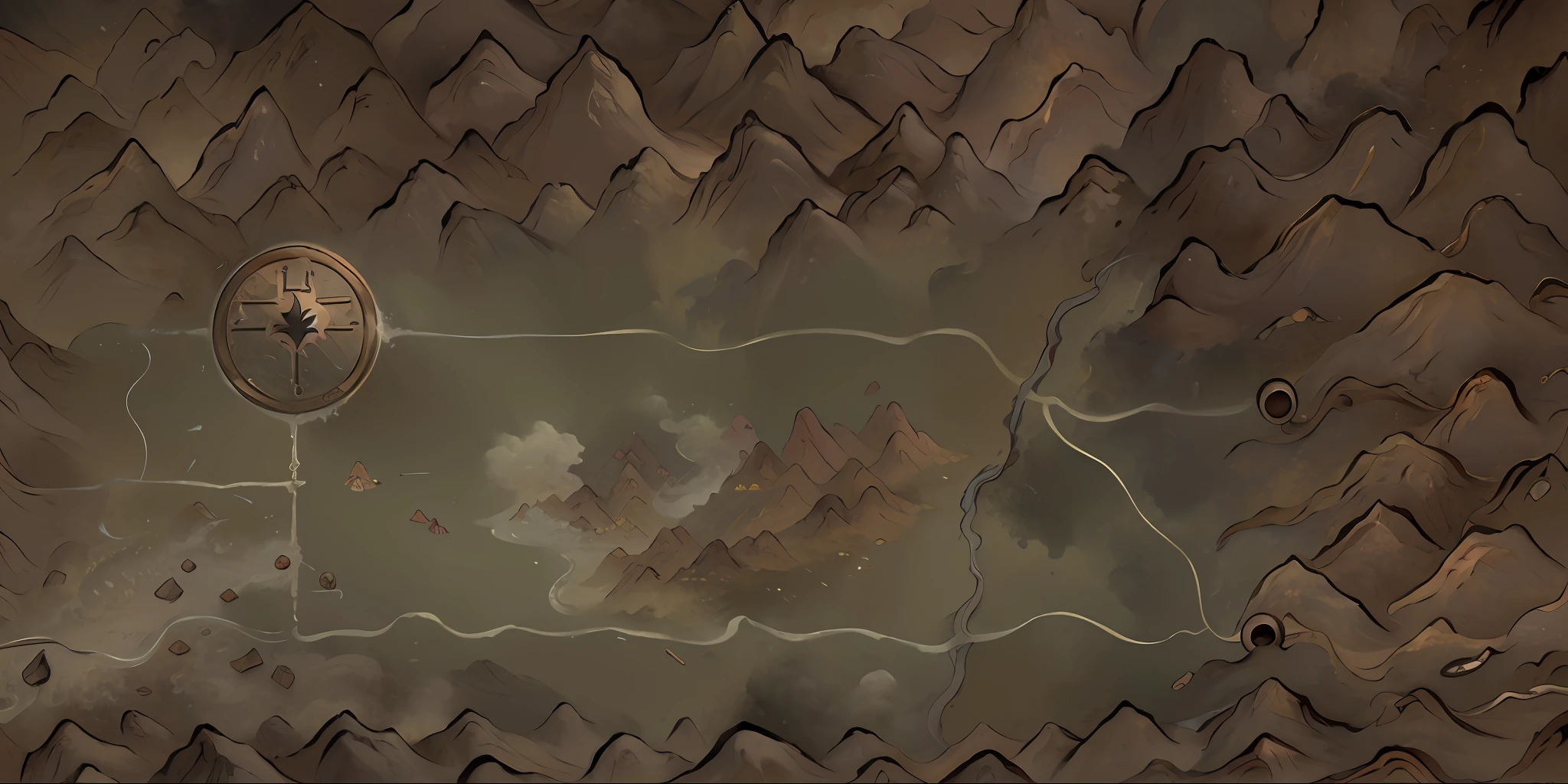 (map), a map of rpg game, detailed, rivers, auspicious clouds, masterpieces, holding, super detail, epic composition, ultra HD, high quality, extremely detailed, official art, unified 8k wallpaper, Super detail, 32k -- v 6, no sunshine, straight, no squiggles