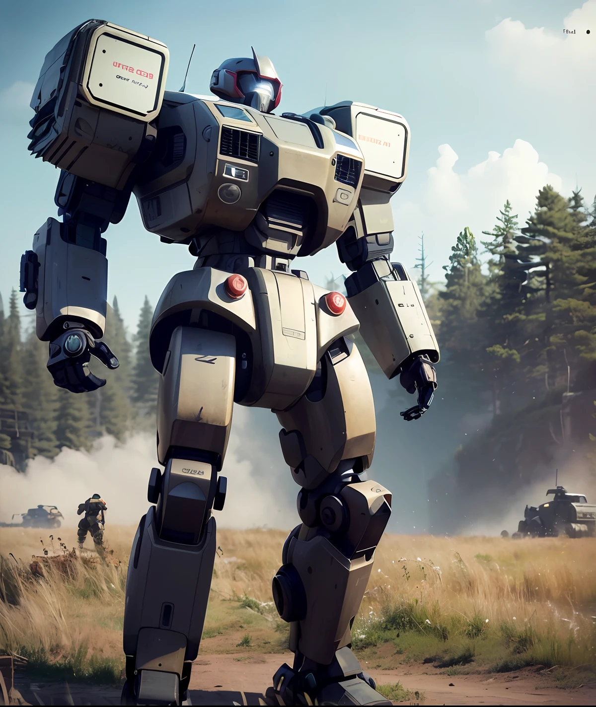 was-battletech, photo realisitc,
Best Quality, masterpiece, Highly detailed ,Ultra-detailed, .RAW, analog style, (Bmecha no humans:1.3), Sharp focus, Volumetric fog, 8k UHD, DSLR, High quality, Film Grain, Fujifilm XT3
masculine giant robot standing in a field, battlemech, mech,
((8K, Raw photo, Highest quality, Realistic:2, masterpiece, ultra-highresolution, CG 8K wallpapers)), physics-based rendering, centered full body,
explosion everywhere