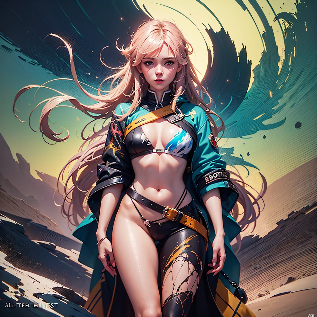 full length body shot,(((ultra warm bright pastel colors))), orange pink white colors, sharp focus, ultra high contrast, lut, ultra insane high resolution intricate textures, texture indentation, there is a gorgeous girl standing on sand wind in the hair, (((((Charlie Bowater, art by Alena Aenami, art by Albert Bierstadt, art by Carne Griffiths))))), luminism, light placement art, octane render, ultra intricately detailed, ultra maximalism, romanticism, 2.5D Parallax Effect, backlight