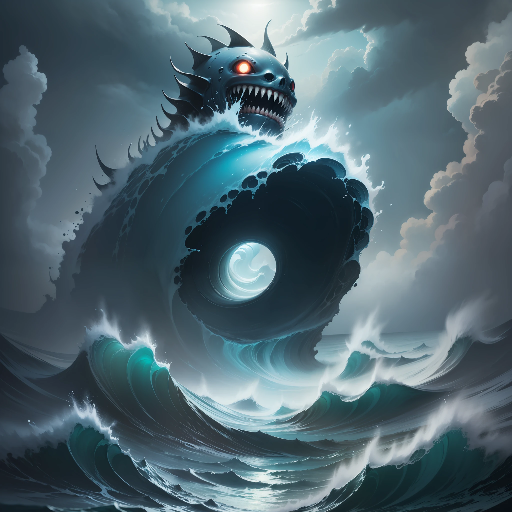 Wallpaper, scenery, deep ocean, horror, dark