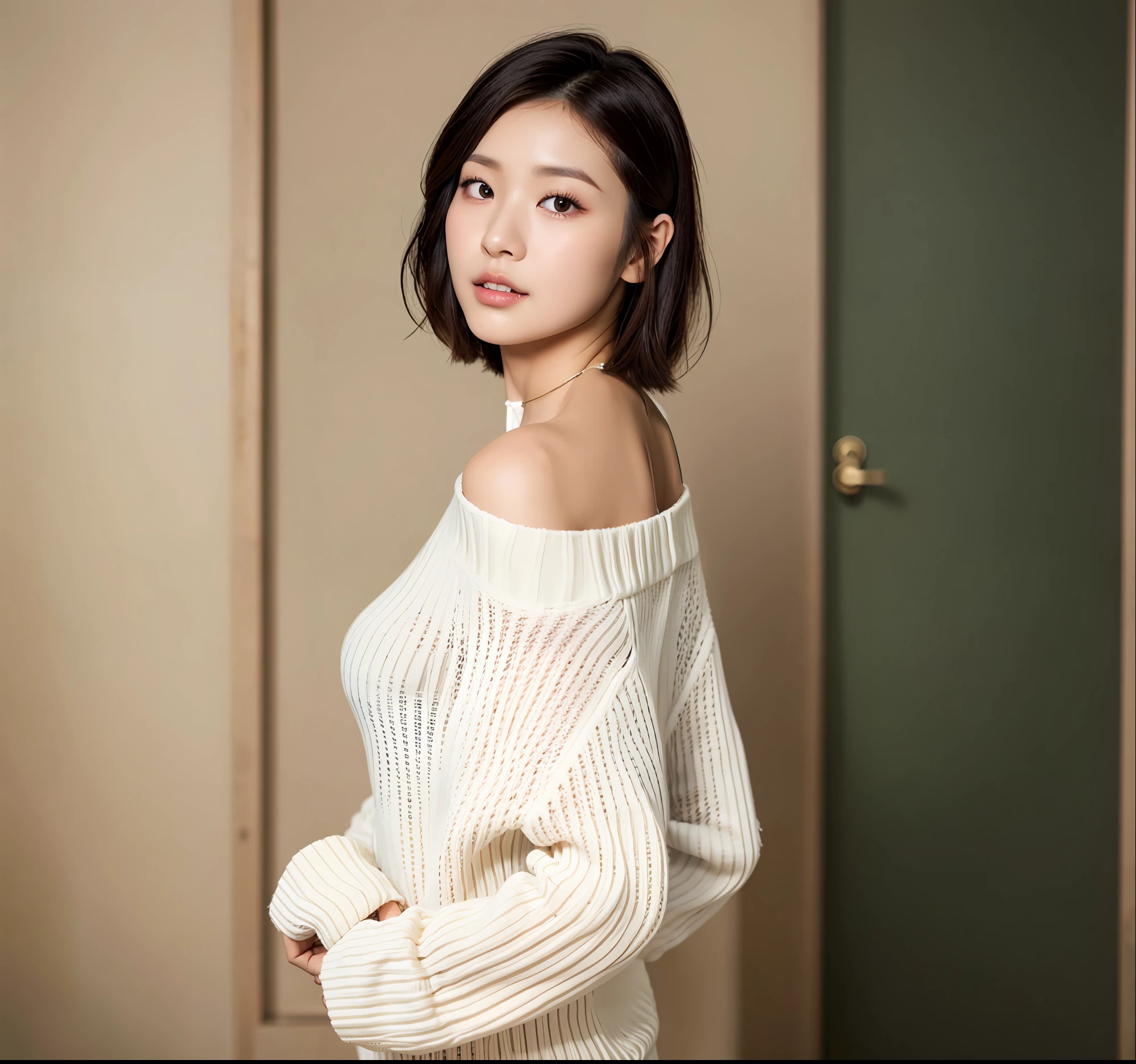 a woman in a white sweater posing for a picture, Gorgeous young Korean woman, Beautiful young Korean woman, beautiful korean woman, Beautiful Asian Woman, Beautiful Asian Girl, Beautiful young asian woman, korean female fashion model, korean girl, Korean Woman, Cute Korean Actress, japanese model, gorgeous chinese model, heonhwa choe, Young adorable Korean face