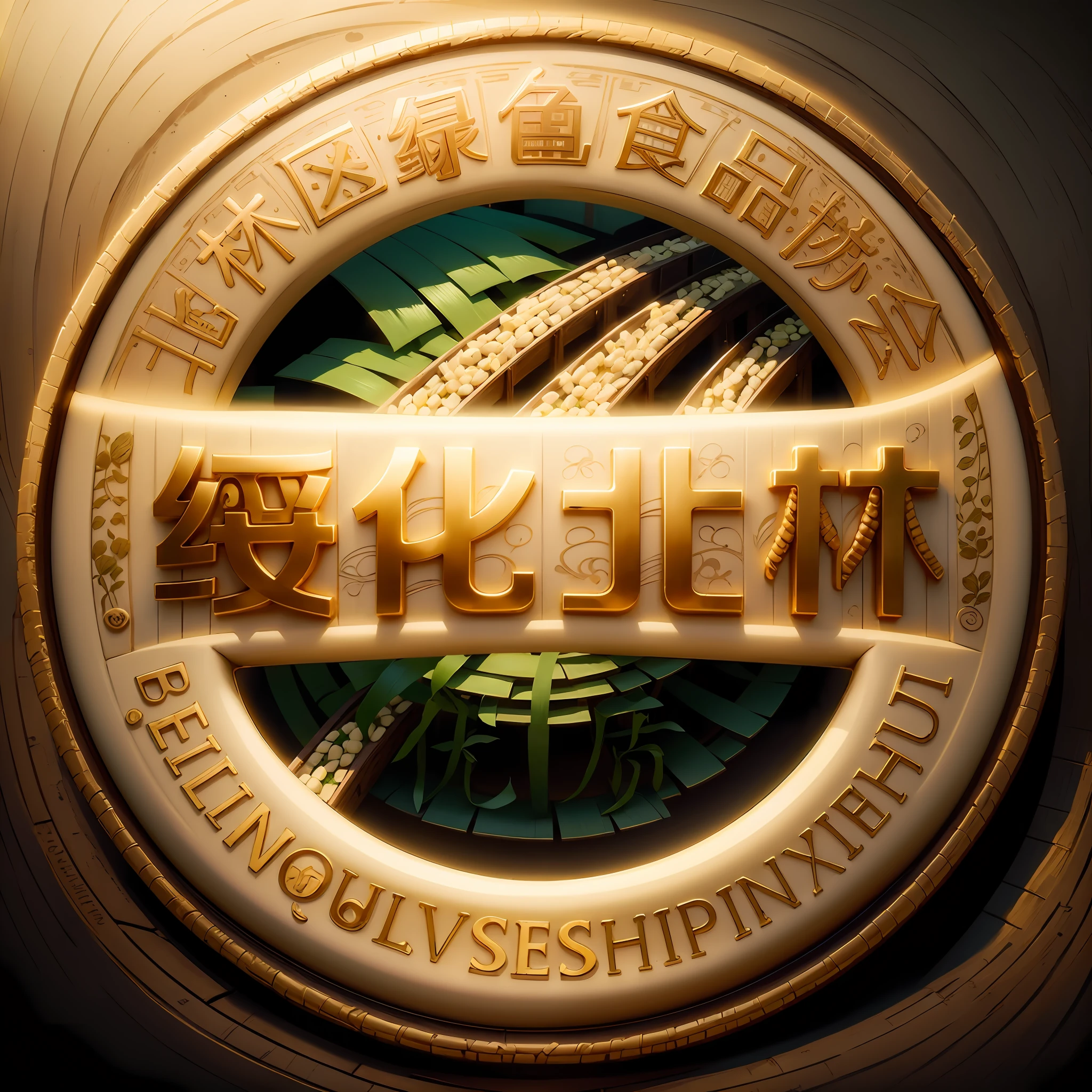 sign,Company logo,sign,IvoryGoldAI,rice paddy,Rice,aqua,soybean,corn,grain,Rice fields,Rice,field,Cold black soil,farmland