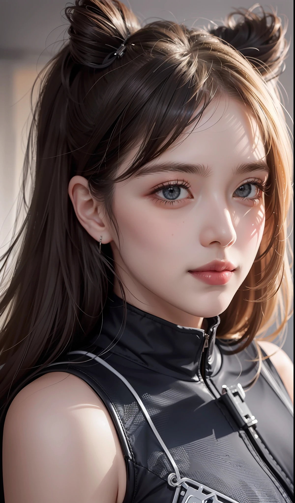 1girl：1.3）， 独奏， （（（very detailled face））），（（Very detailed eyes and face））），beautifuldetailedeyes，Body parts__，officlal art，Unified 8k wallpaper，Ultra Verbose，Beautiful and beautiful，beautifull，The Masterpiece，best qulity，raw，The Masterpiece，Ultra Fine Photo，best qulity，ultra-highresolution，photorealistic realism，sunrays，fully body portrait，stunningly beautiful，，dynamicpose，Exquisiteface，vibrant eyes，（from front）， She wears a combat suit，Red and white color scheme，Women's military uniform，Very detailed abandoned warehouse background，Detailed face，detailed complex busy background，untidy，gorgeou，milky white lewd，Highly detailed skin，Realistic skin details，Visible pores，Clear focus，Volumetric fog，8k uhd，digital DSLR camera，high qulity，filmgrain，faired skin，Photo realism，lomography，A huge metropolis of the dystopia of the future， pov from below，translucency
