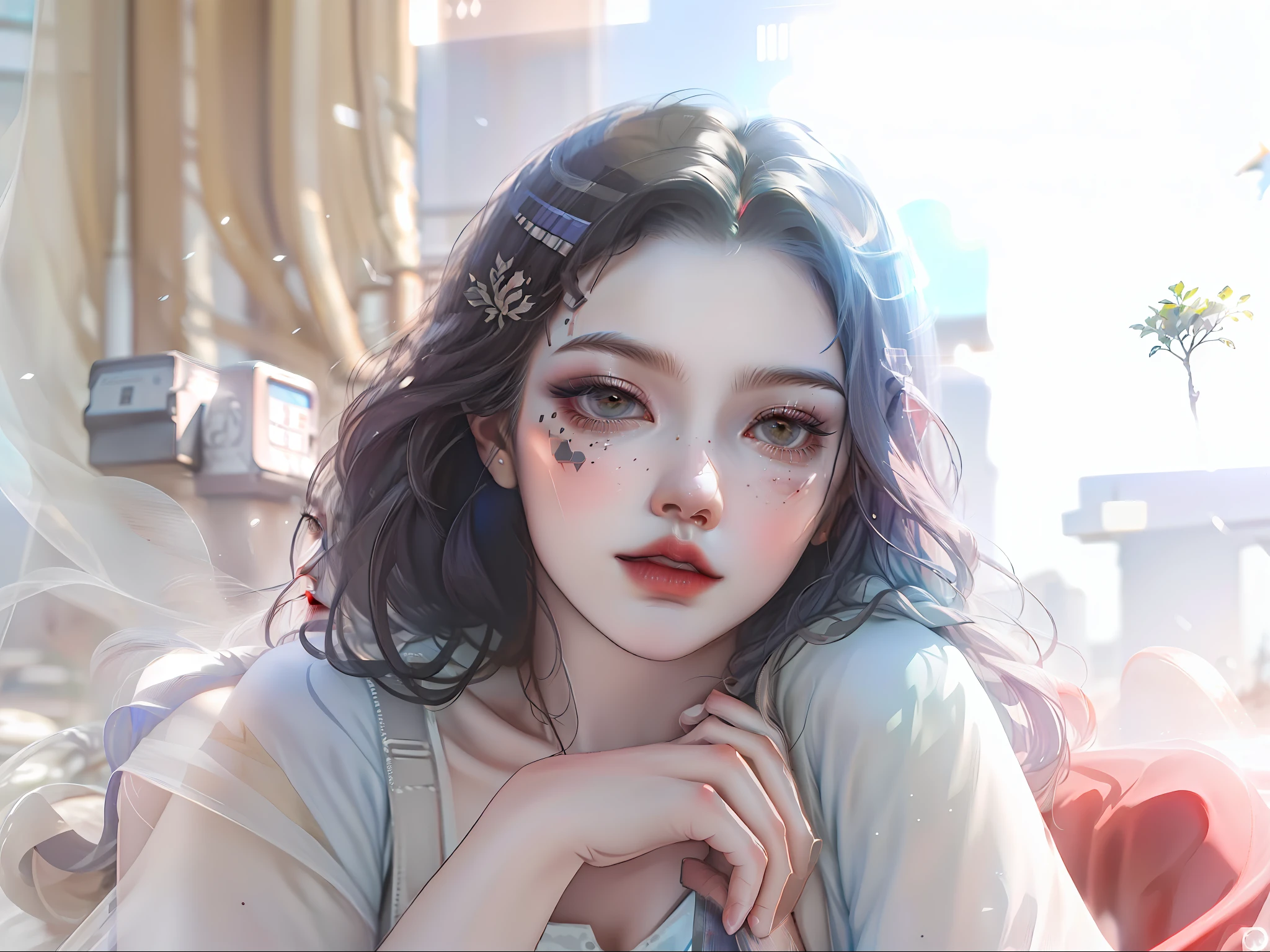 ((Best quality)), ((masterpiece)), (detailed:1.4), 3D, an image of a beautiful cyberpunk female,HDR (High Dynamic Range),Ray Tracing,NVIDIA RTX,Super-Resolution,Unreal 5,Subsurface scattering,PBR Texturing,Post-processing,Anisotropic Filtering,Depth-of-field,Maximum clarity and sharpness,Multi-layered textures,Albedo and Specular maps,Surface shading,Accurate simulation of light-material interaction,Perfect proportions,Octane Render,Two-tone lighting,Wide aperture,Low ISO,White balance,Rule of thirds,8K RAW,