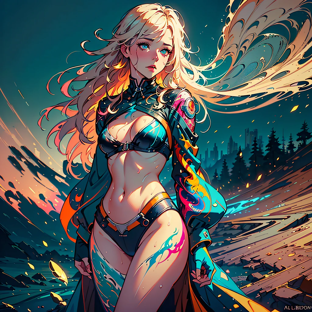 full length body shot,(((ultra warm bright pastel colors))), orange pink white colors, sharp focus, ultra high contrast, lut, ultra insane high resolution intricate textures, texture indentation, there is a gorgeous girl standing on sand wind in the hair, (((((Charlie Bowater, art by Alena Aenami, art by Albert Bierstadt, art by Carne Griffiths))))), luminism, light placement art, octane render, ultra intricately detailed, ultra maximalism, romanticism, 2.5D Parallax Effect, backlight, wet reflections, chromatic aberration, multiple lighting sources, luminism, spectacular backlight, volumetric ambient occlusion, best lighting, best light play, light bounce, wet light reflections