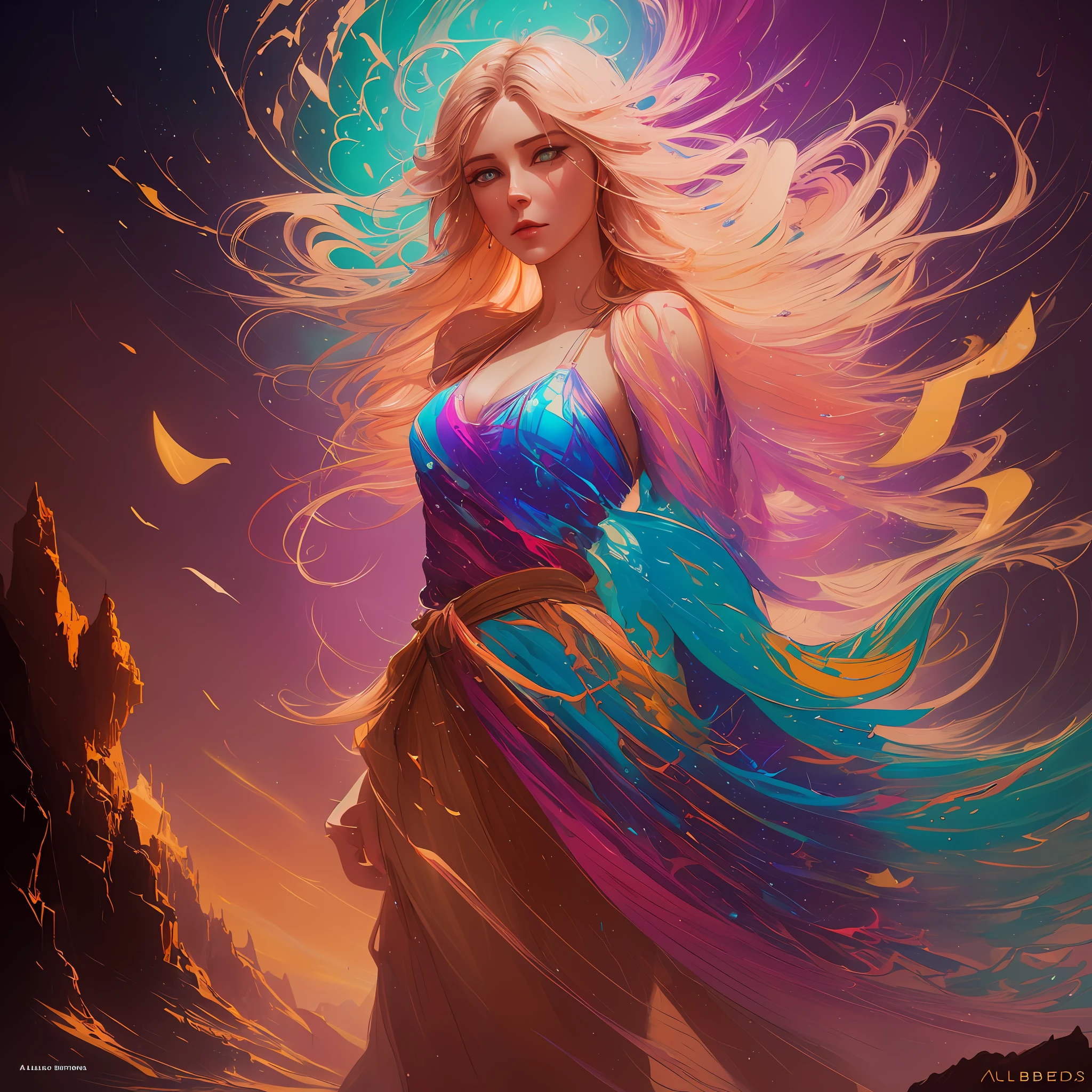 full length body shot,(((ultra warm bright pastel colors))), orange pink white colors, sharp focus, ultra high contrast, lut, ultra insane high resolution intricate textures, texture indentation, there is a gorgeous girl standing on sand wind in the hair, (((((Charlie Bowater, art by Alena Aenami, art by Albert Bierstadt, art by Carne Griffiths))))), luminism, light placement art, octane render, ultra intricately detailed, ultra maximalism, romanticism, 2.5D Parallax Effect, backlight, wet reflections, chromatic aberration,  multiple lighting sources, luminism, spectacular backlight, volumetric ambient occlusion, best lighting, best light play, light bounce, wet  light reflections