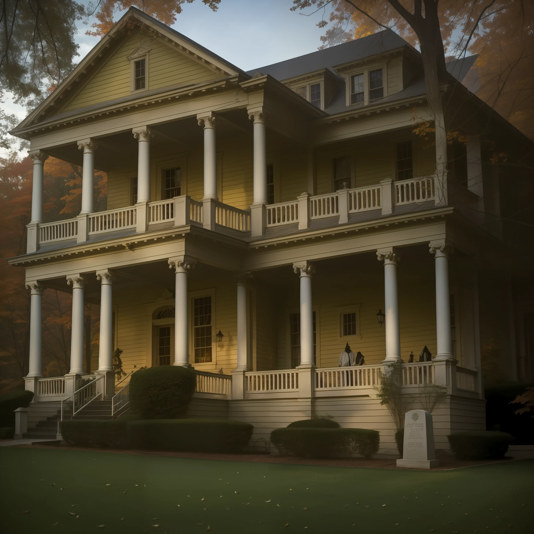 Staff and visitors at the Mark Twain House and Museum in Hartford, Connecticut, have reported paranormal encounters inside the historic mansion. Each October the museum offers "fact-based" Graveyard Shift Ghost Tours. PHOTOGRAPH BY JAMES L. STANFIELD, NATIONAL GEOGRAPHIC COLLECTION --auto --s2
