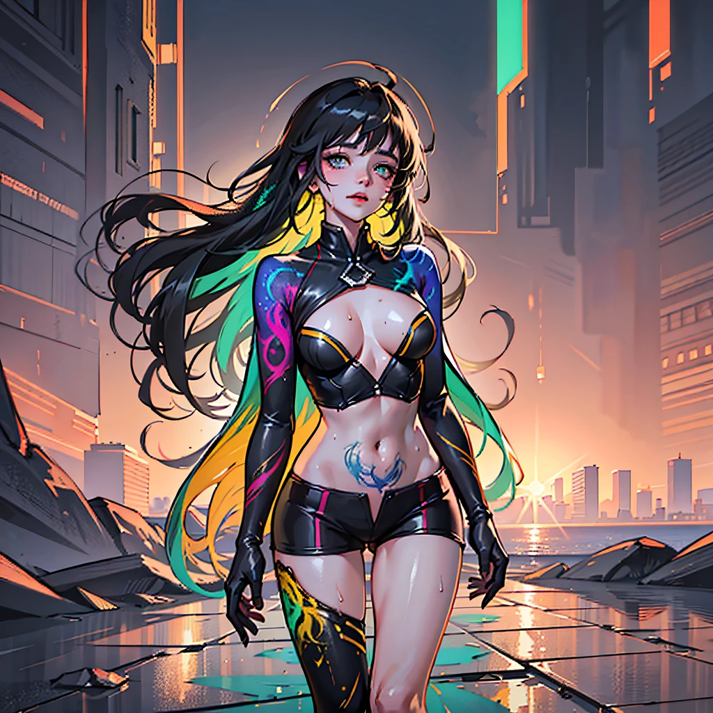 full length body shot,(((ultra warm bright pastel colors))), orange pink white colors, sharp focus, ultra high contrast, lut, ultra insane high resolution intricate textures, texture indentation, there is a gorgeous girl standing on sand wind in the hair, (((((Charlie Bowater, art by Alena Aenami, art by Albert Bierstadt, art by Carne Griffiths))))), luminism, light placement art, octane render, ultra intricately detailed, ultra maximalism, romanticism, 2.5D Parallax Effect, backlight, wet reflections, chromatic aberration, multiple lighting sources, luminism, spectacular backlight, volumetric ambient occlusion, best lighting, best light play, light bounce, wet light reflections