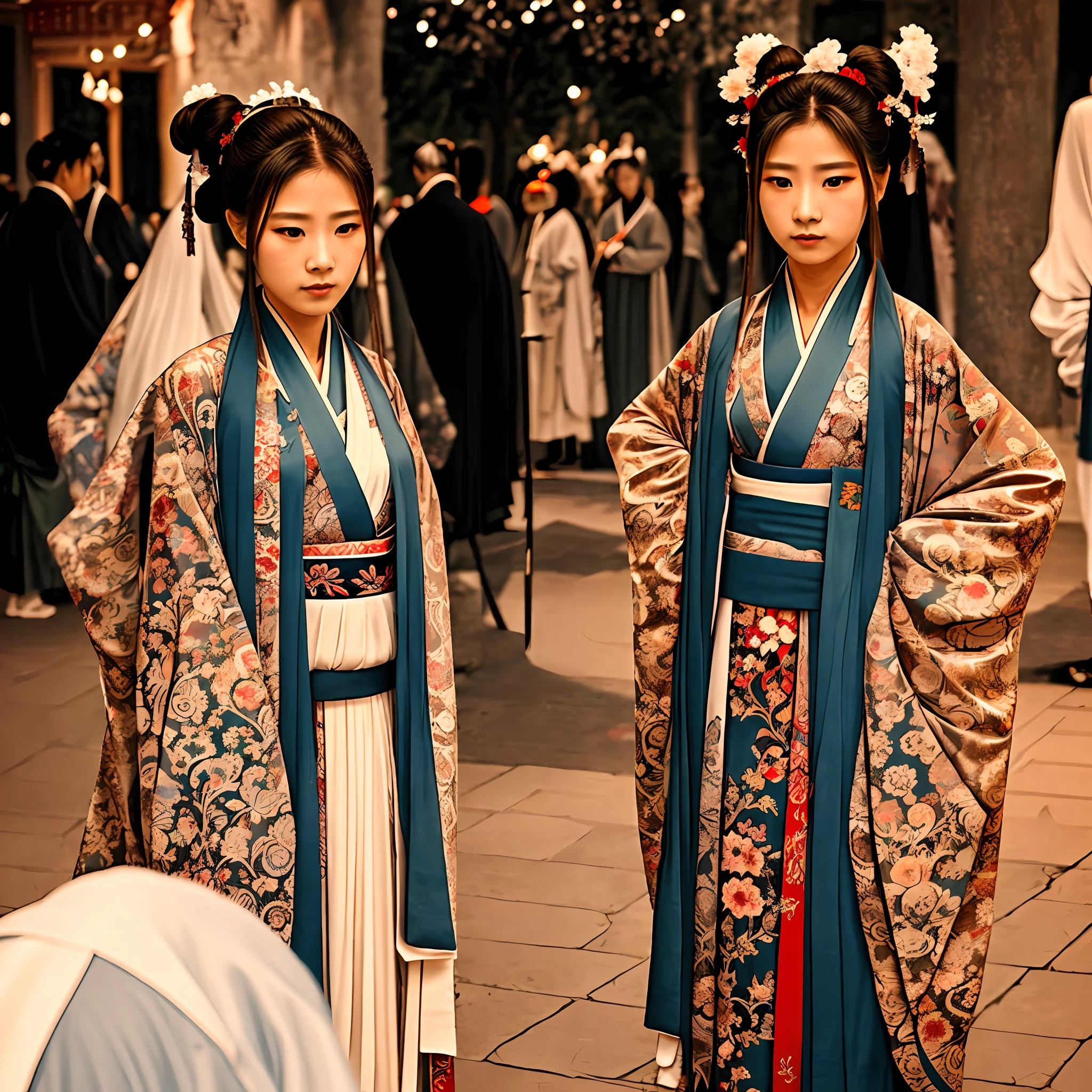 Hanfu,A female,looks at the viewer --auto