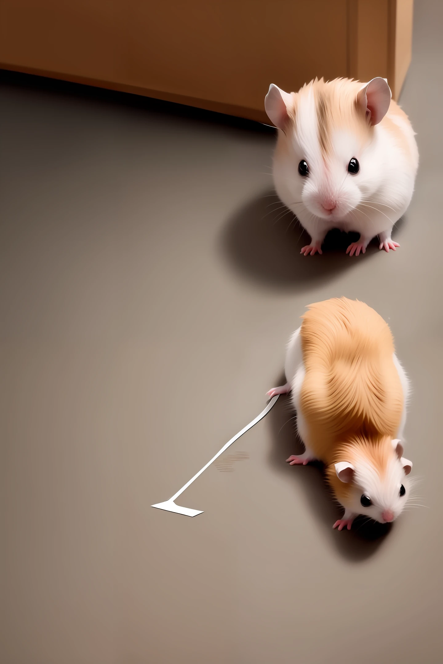 Hamster stick figure straight line logo