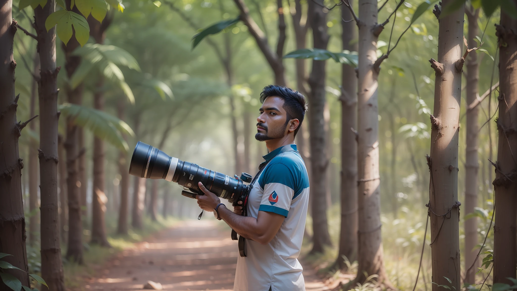 Indian photographer , male, forest , wildlife photographer