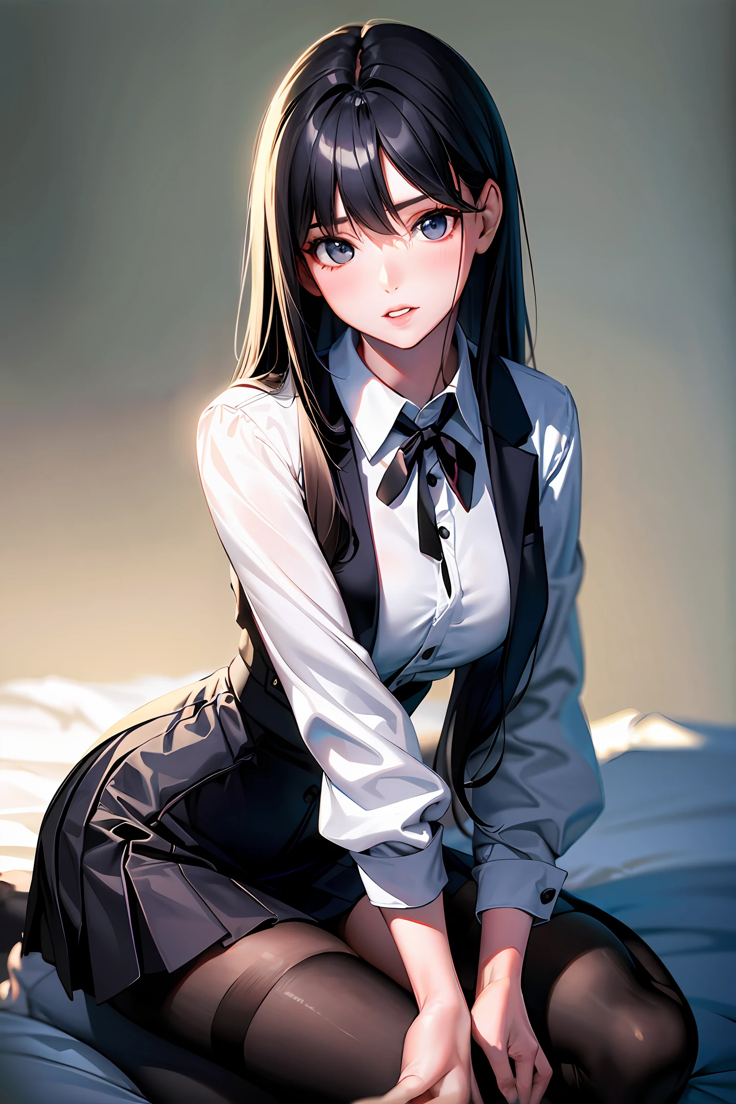 big eyes,Moe girl,Two-dimensional,Day Man Girl,High school students,Light,Girly,Cutes,dark-hair,Pure desire