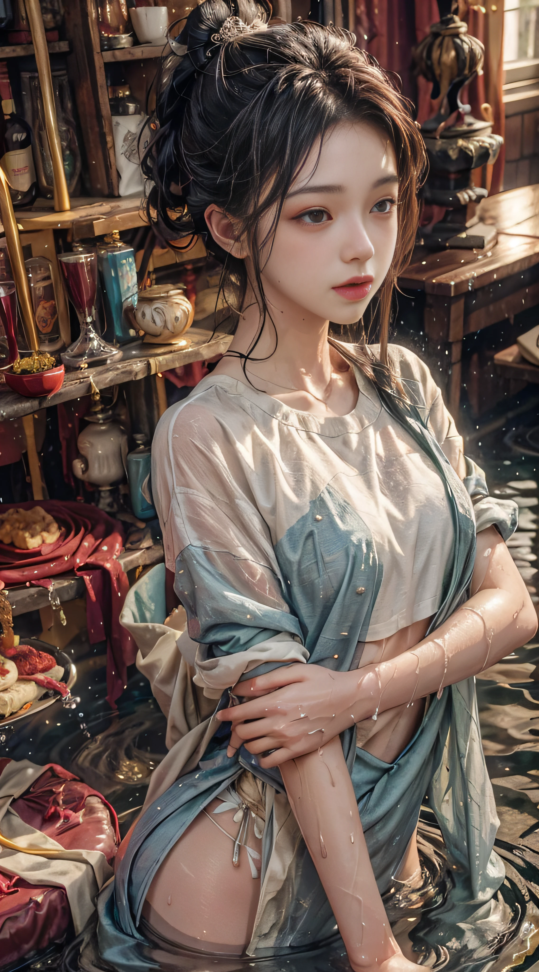 Features,There is water on the body,Clothes are soaked,