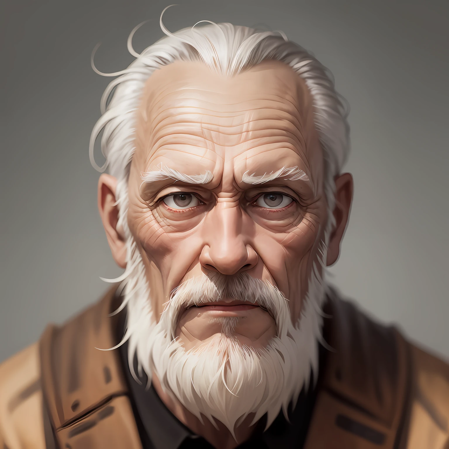 an old man with a look on his face, old man portrait, cyberpunk old man, an old man, the look of an elderly person, inspired by senior character artist, realistic portrait, cinematic realistic portrait, stefan koidl inspired, ultra detailed portrait, real life portrait, realistic character concept art, 4k, full hd --auto