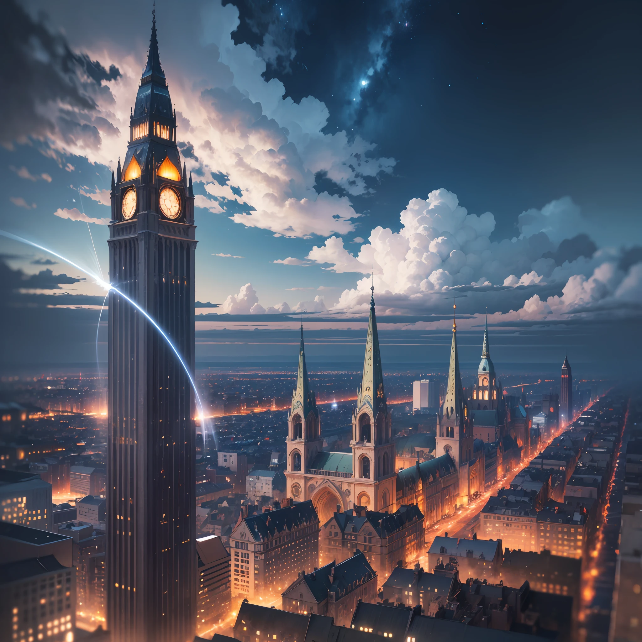 Masterpiece, top quality, 8K, realistic, very detailed CG, fully focused, celestial, glory, shining view of heaven, luminous building, blessing, joy, outstanding culture and art,