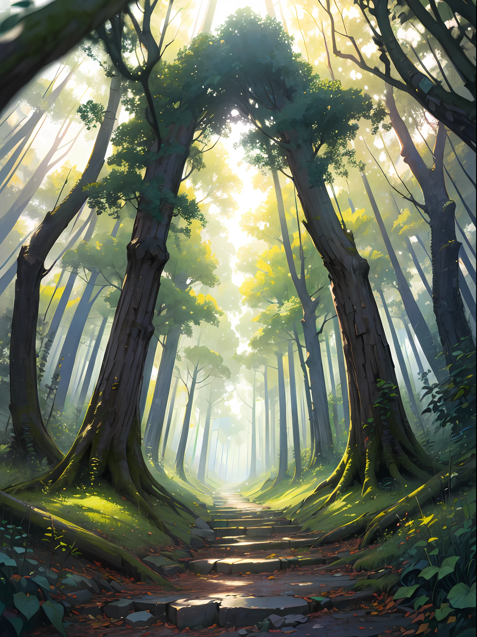absurdres, highres, ultra detailed, (no human:1.3),
BREAK
, Create an image using a prism effect, with light refracting and creating a colorful, kaleidoscopic appearance.
BREAK
, Design an image with a fisheye lens effect, capturing a wide field of view with a distinctive, curved perspective.
BREAK
, Capture a forest path, with towering trees, dappled sunlight, and a sense of tranquility and natural beauty.
BREAK
, Illustrate a monochromatic world, using only shades of black, white, and gray to convey depth, emotion, and a striking visual impact.