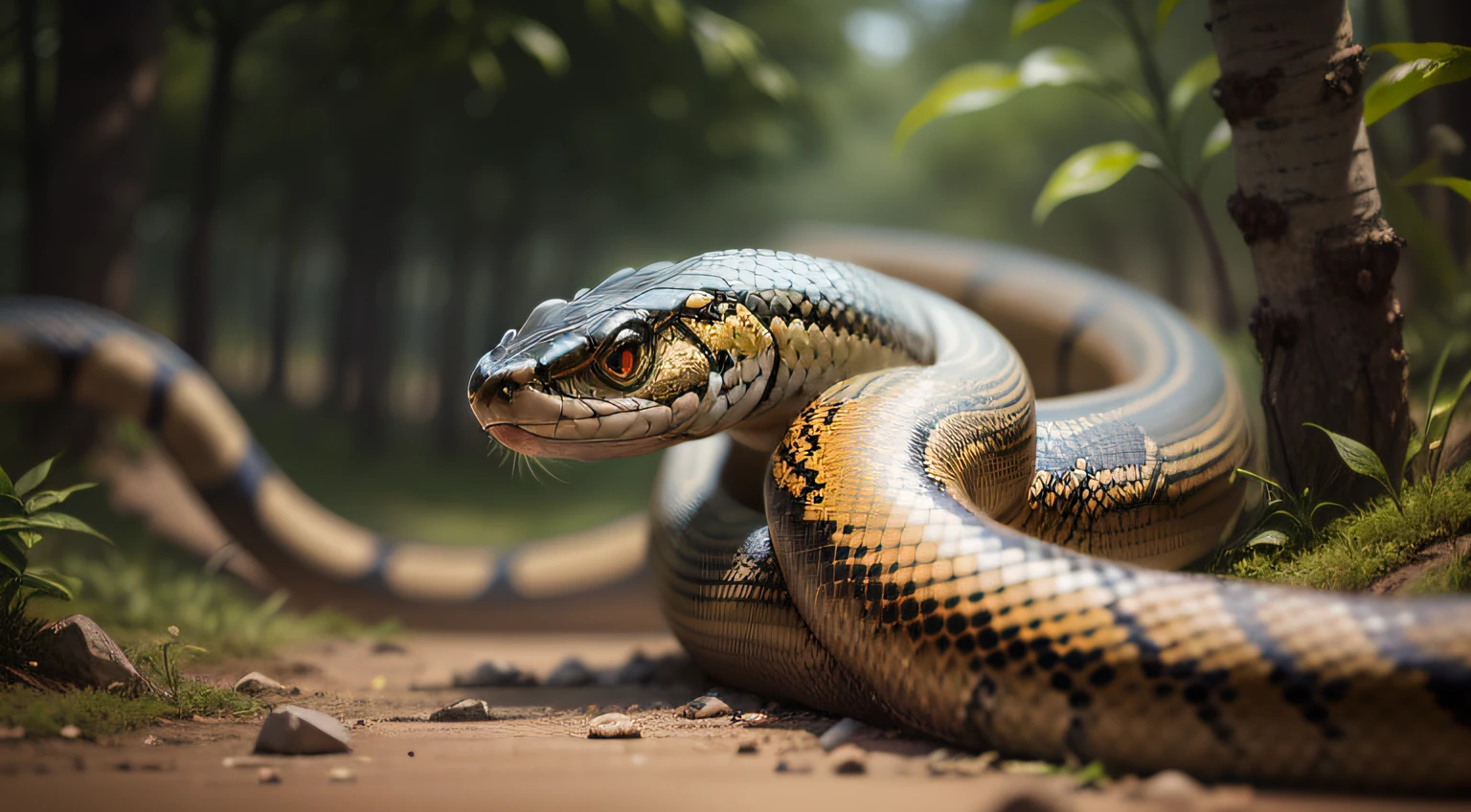 taipan snake, realistic, 4k, uhd --auto