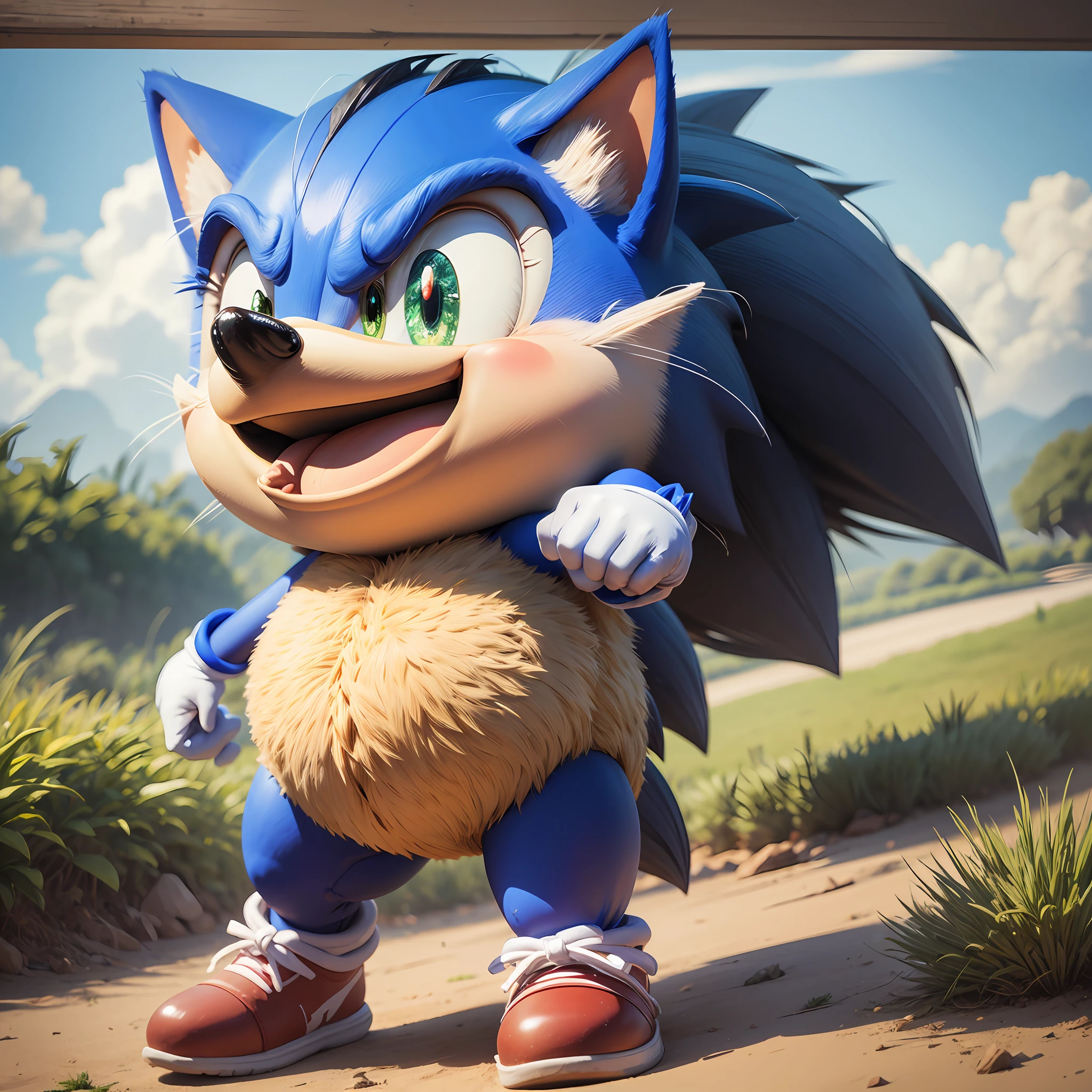 Sonic surpreso --auto