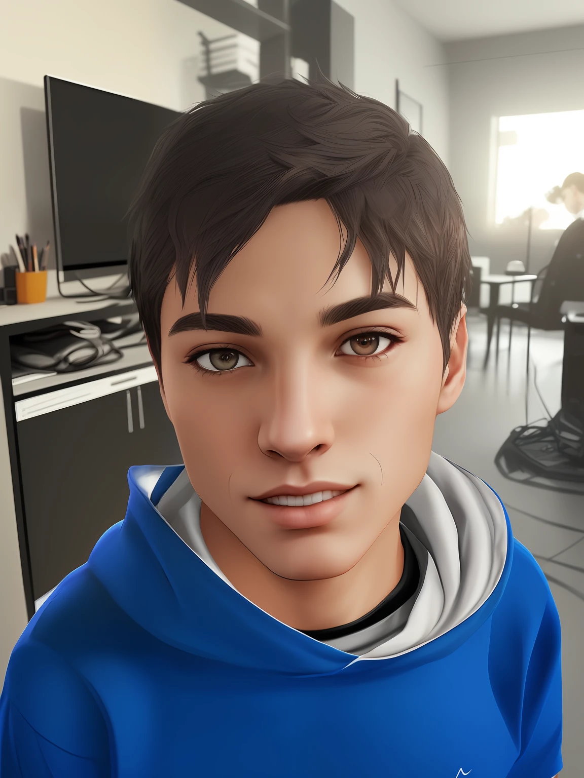 (Award-winning digital art: 1.3) from (Sketch: 1.3),(Energetic:1.3) Spidey, EmmaRob,CGSociety,ArtStation,(Saturated:1.3),(near portrait:1.3),(Male:1.4),(gorgeous: 1.4),(attractive:1.3),beautiful,calendar stance,perfectly detailed eyes,studio lighting,themed background