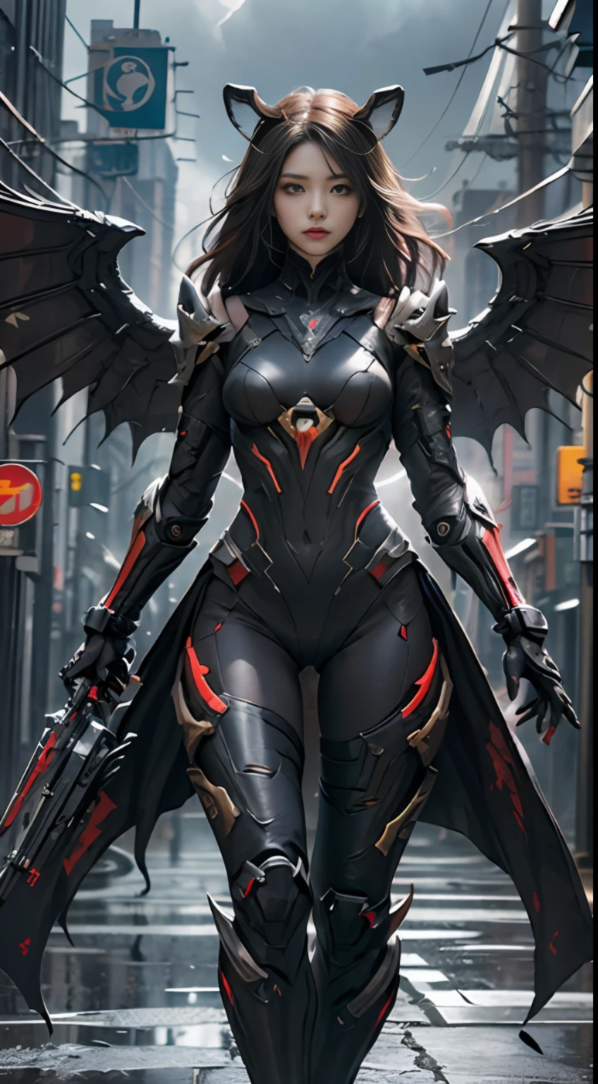 1 chinese girl, warframe, intricate pattern, heavy metal, energy line, heroic beauty head, glowing eyes, elegant, intense, blood red and black uniform, solo, modern, city, street, dark clouds, thunderstorm, heavy rain, dramatic lighting, (masterpiece:1.2), best quality, high resolution, beautiful details, extremely detailed, perfect lighting, 1 Chinese, warframe, Prime, rhinoceros prime, volt prime, saryn prime dynamic pose, Intricate pattern, heavy metal, energy line, faceless, glowing eyes, long silver hair, windblown hair, elegant, intense, blood red and black uniform, bloody wings, solo, desert, sunny, bright, claws, dramatic lighting, (masterpiece: 1.2), best quality, high resolution, beautiful details, extremely detailed, perfect lighting, stroke, full body photo