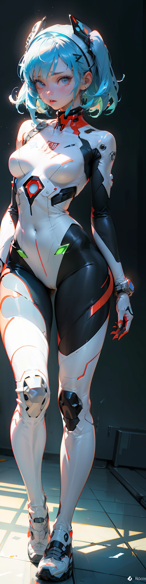 ((Best quality)), ((masterpiece)), (detailed: 1.4), (Absurd), light-skinned ta with micro bikini, Genesis evangelion neon style clothing, red and white stripes, blue arms with white stars, 2 piece clothing, colored hair, tattoo on arms, cybernetic hand, pastel, centered, scale to fit dimensions, HDR (High Dynamic Range),Ray Tracing,NVIDIA RTX,Super-Resolution,Unreal 5,Subsurface dispersion, PBR Texture, Post-processing, Anisotropic filtering, Depth of field, Maximum clarity and sharpness, Multilayer textures, Albedo and specular maps, Surface shading, Accurate simulation of light-material interaction, Perfect proportions, Octane Render, Two-tone lighting, Wide aperture, Low ISO, White balance, Rule of thirds, 8K RAW, crysisnanosuit