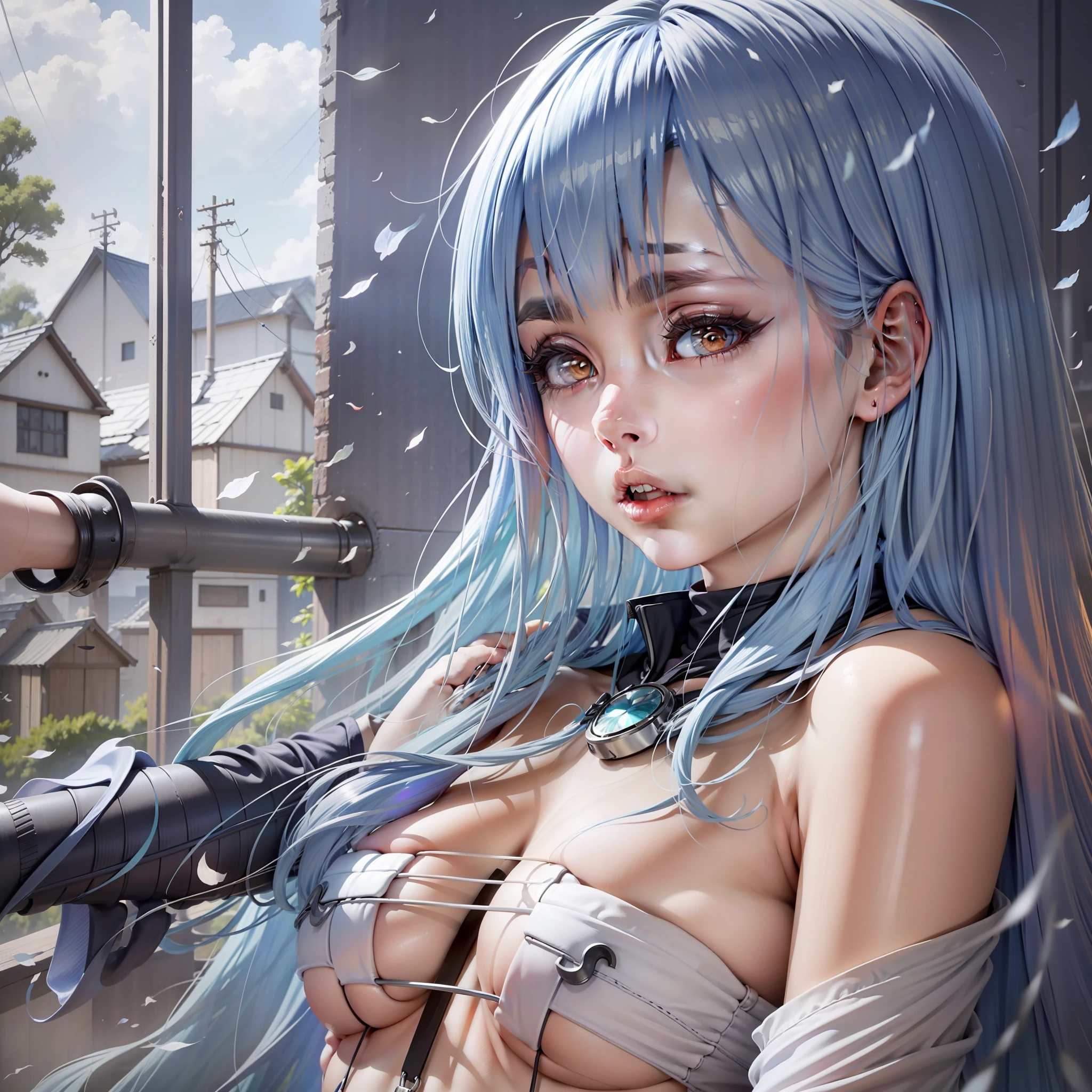 a woman with blue hair posing naked, rimuru tempest, aqua from konosuba, profile shot of rimuru tempest, full face shot of rimuru tempest, aqua, rimuru, photo of asuna from sao, asuna yuuki, blue scales covering her chest, asuna from sao, small curvy loli