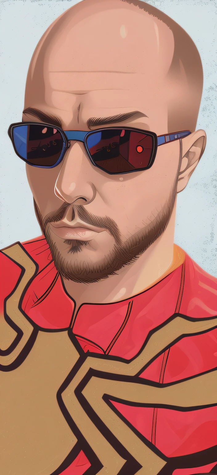 Anime, fundo cyberpunk, cidade neon, oculos escuro, melhor qualidade