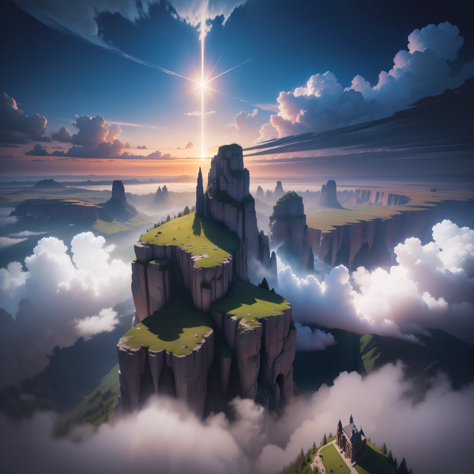montanhas, high detail, Realism, god rays, three sided view, Canon, UHD, masterpiece, super detail, best quality, HD, 16k