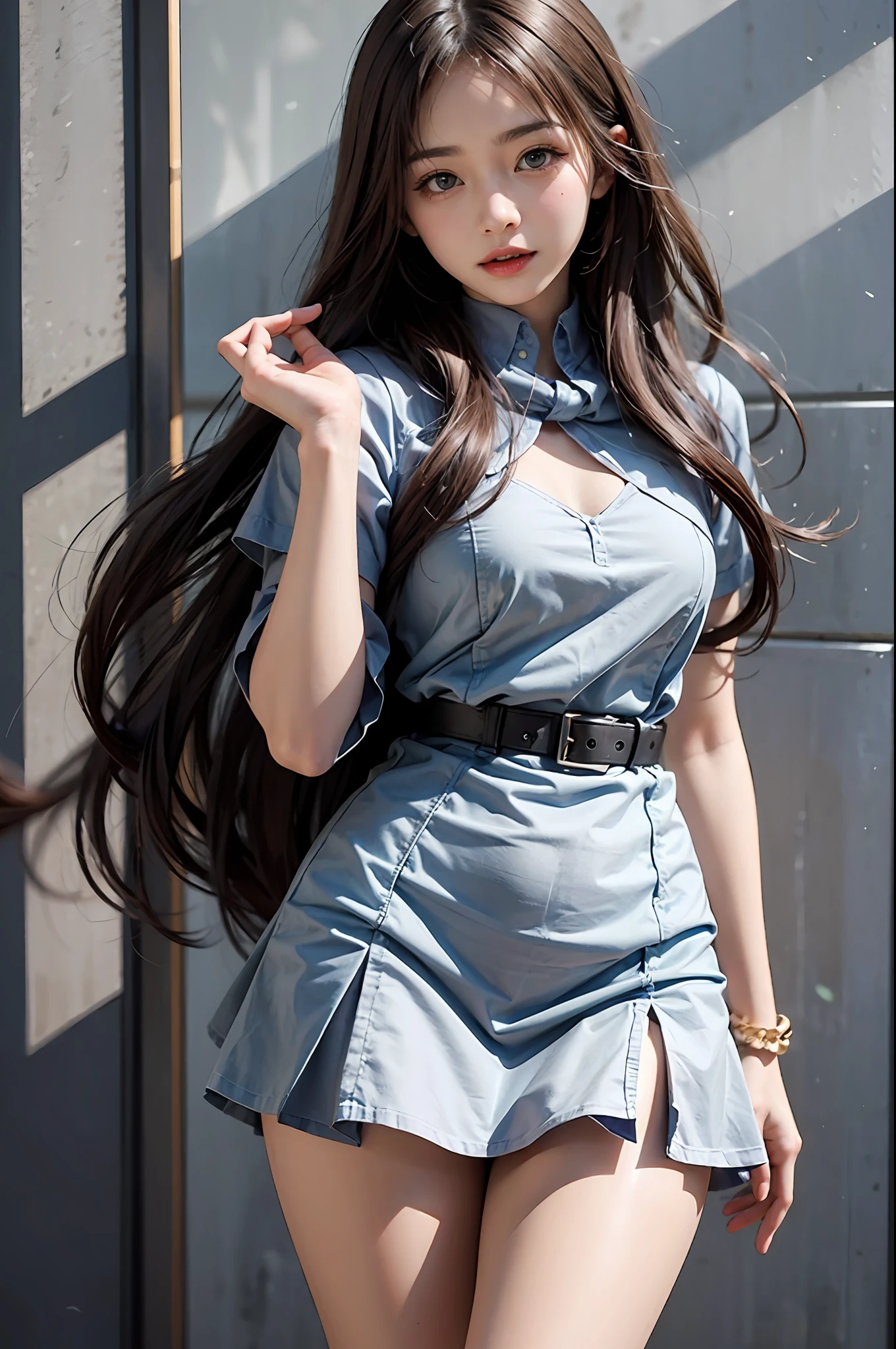 Elegant young lady college girl、