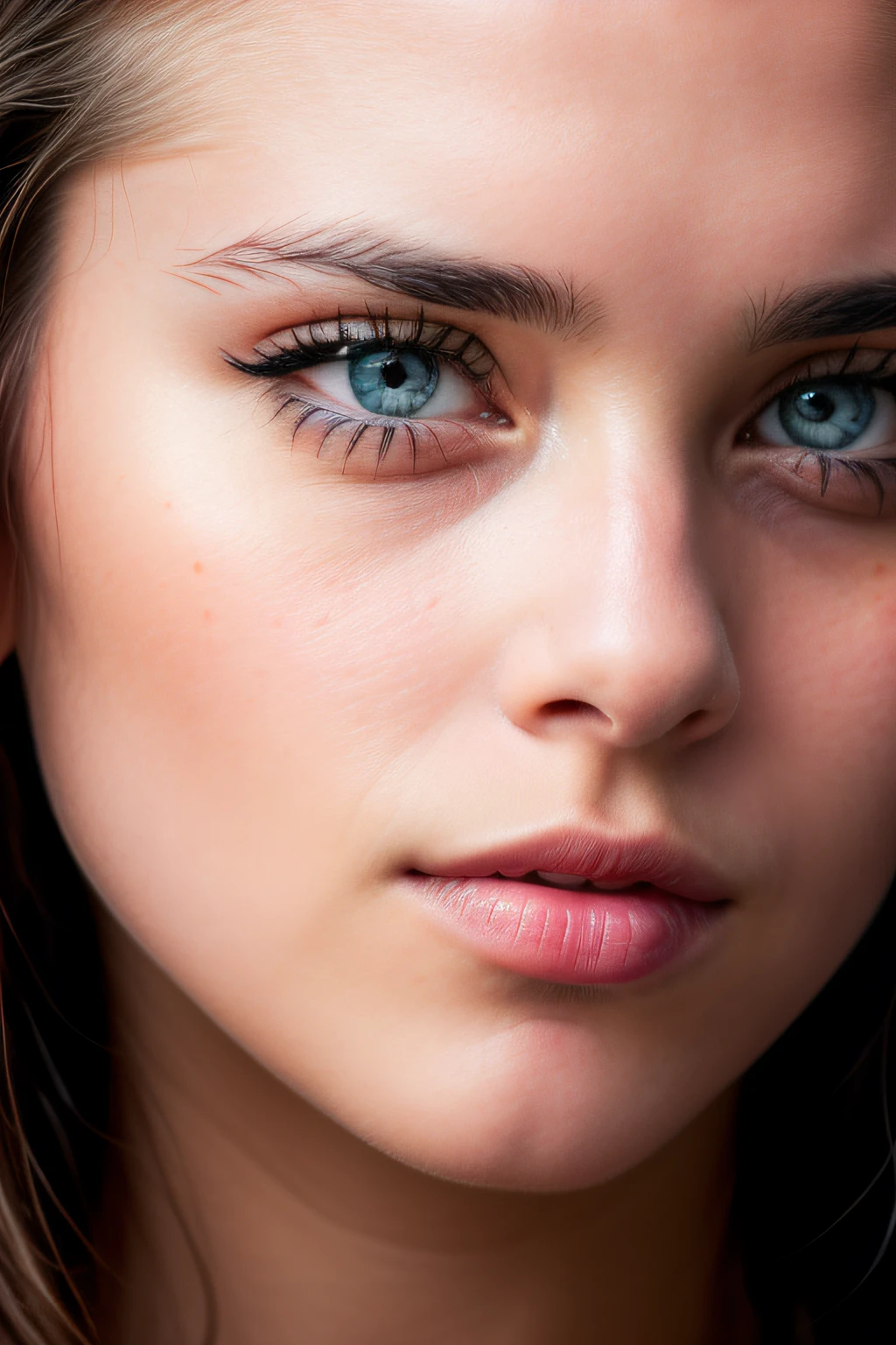 RAW photos, photos, photorealistic, 4k / 8k vivid photos of women in nature (((face close-up photos)), ultra detail, detail, dramatic light, beautiful eyes of detail, detailed skin, depth of field, raw photo, full resolution, high definition skin, detail, sharp focus, high resolution, high quality photos,
