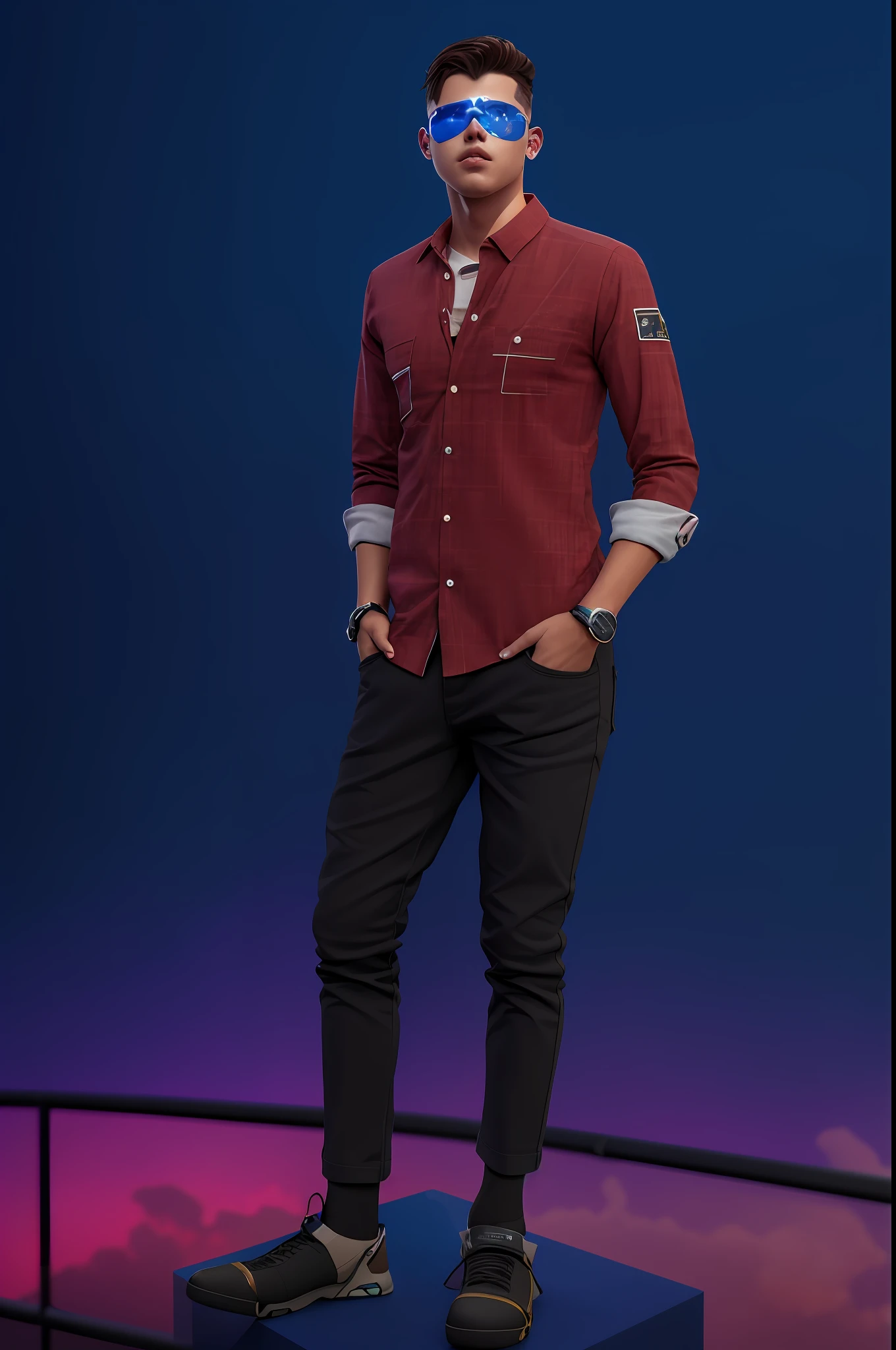 Change baeckground cyber punk handsome boy. realistic face.8k ultra realistic