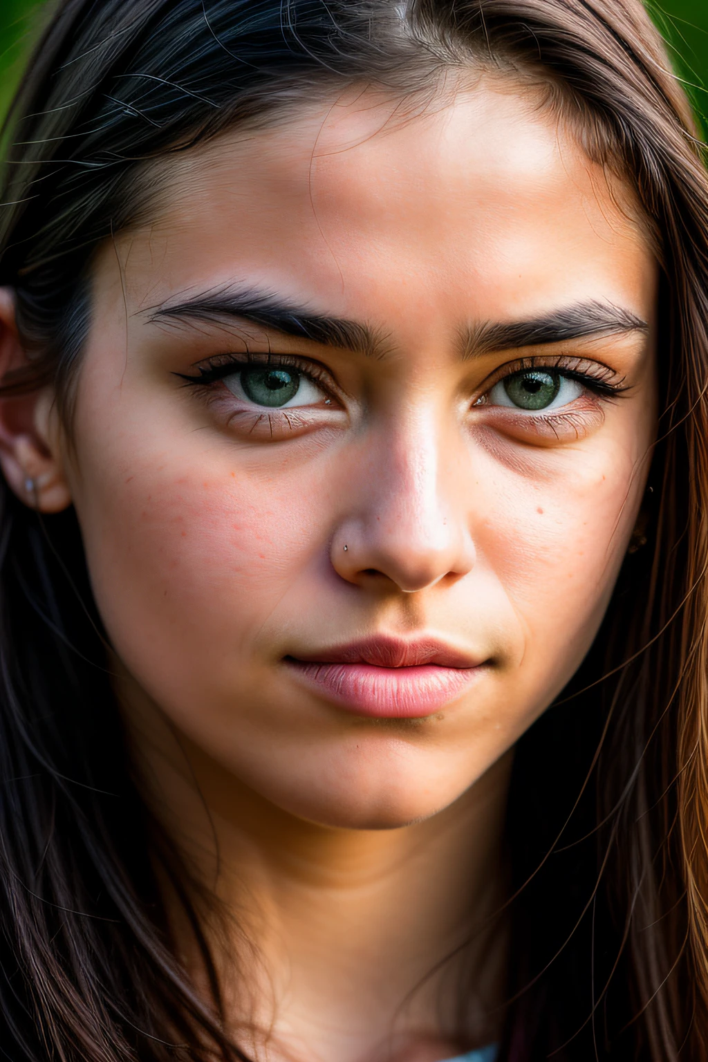 RAW Photography, Photorealistic, 4K/8K vivid photos of women in nature, ((Close-up photos of faces)), (Black eyes), Ultra detail, Details, Dramatic light, Beautiful eyes of detail, Detailed skin, Depth of field, Raw Photos, Full Resolution, High Definition Skin, Detail, Sharp Focus, High Resolution, High Quality Photos,