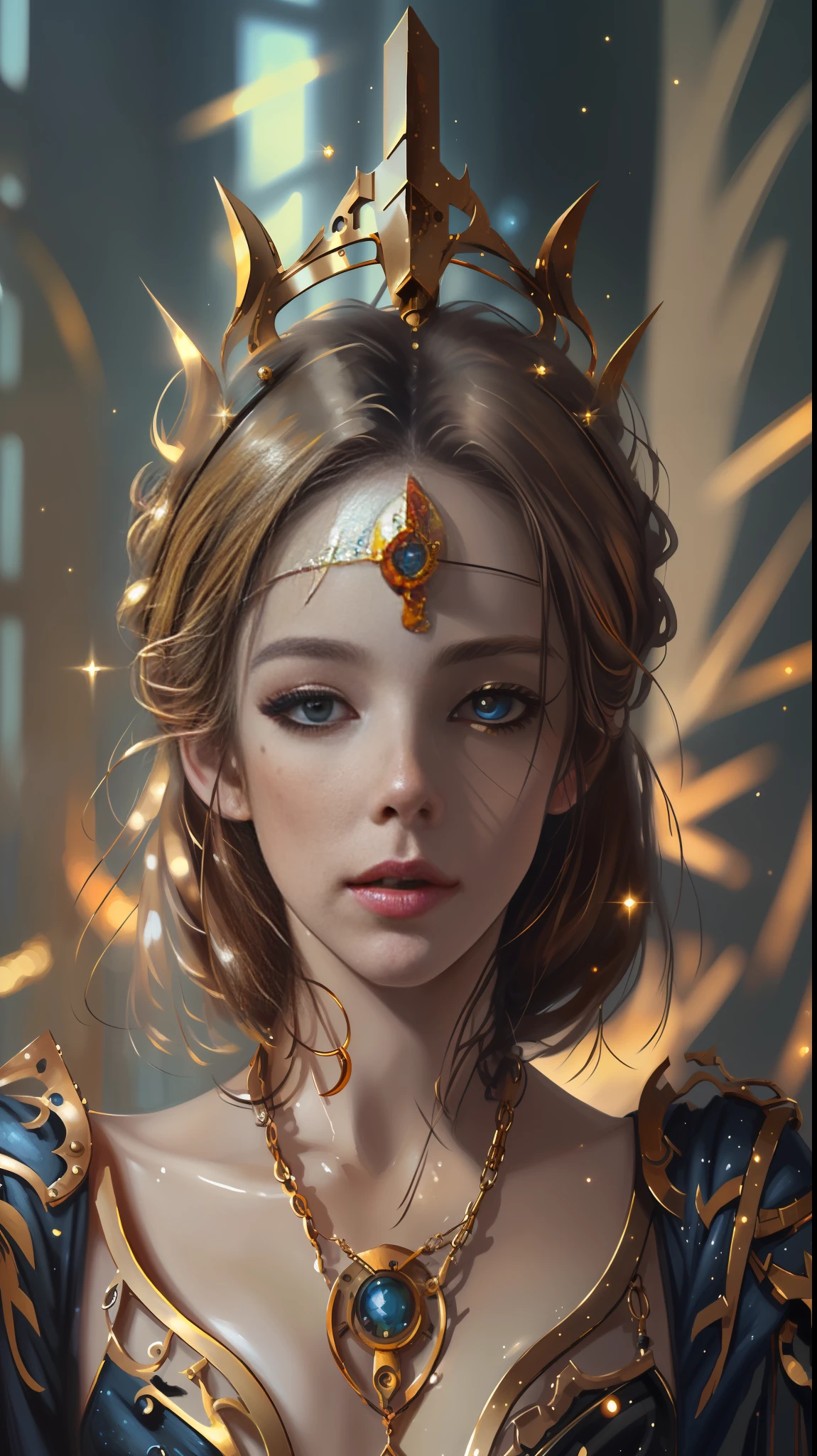((detailed painting)), steampunk(detailed face), best quality, masterpiece, (long hair cunning young woman:1.2), (in a victorian age train station:1.2), --ar 9:16 --v 5.2 -imagine.