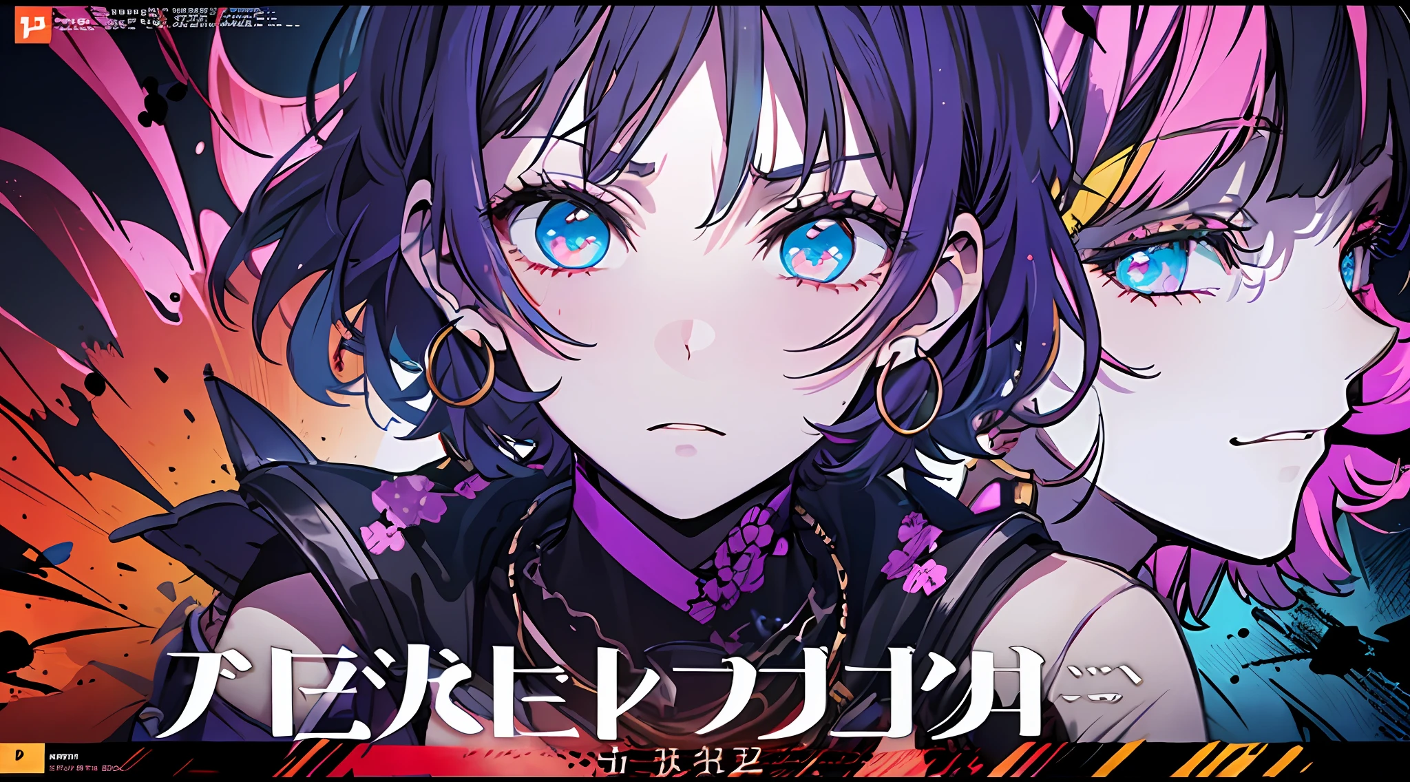 (((dramatic))), (((gritty))), (((intense)))) The movie poster features as the central character. She is shy in the center of the poster, wearing idol outfit, and a determined expression on her face. The background is dark and gritty, with a feeling of drunkenness. The text is bold and eye-catching, with catchy slogans that add to the overall drama and excitement. The color palette is dominated by dark colors, dotted with bright colors, giving the poster a dynamic and visual impact, tachi-e (magazine:1.3), (cover-style:1.3), fashionable, vibrant, outfit, posing, front, colorful, dynamic, background, element, confident, expressive, holding, statement, attachment, majestic, coiled, around, touch, scene, text, cover, bold, eye-catching, title, fashion, font, catchy, title, bigger, eye-catching, modern, trendy, focused, stylish, 1 girl