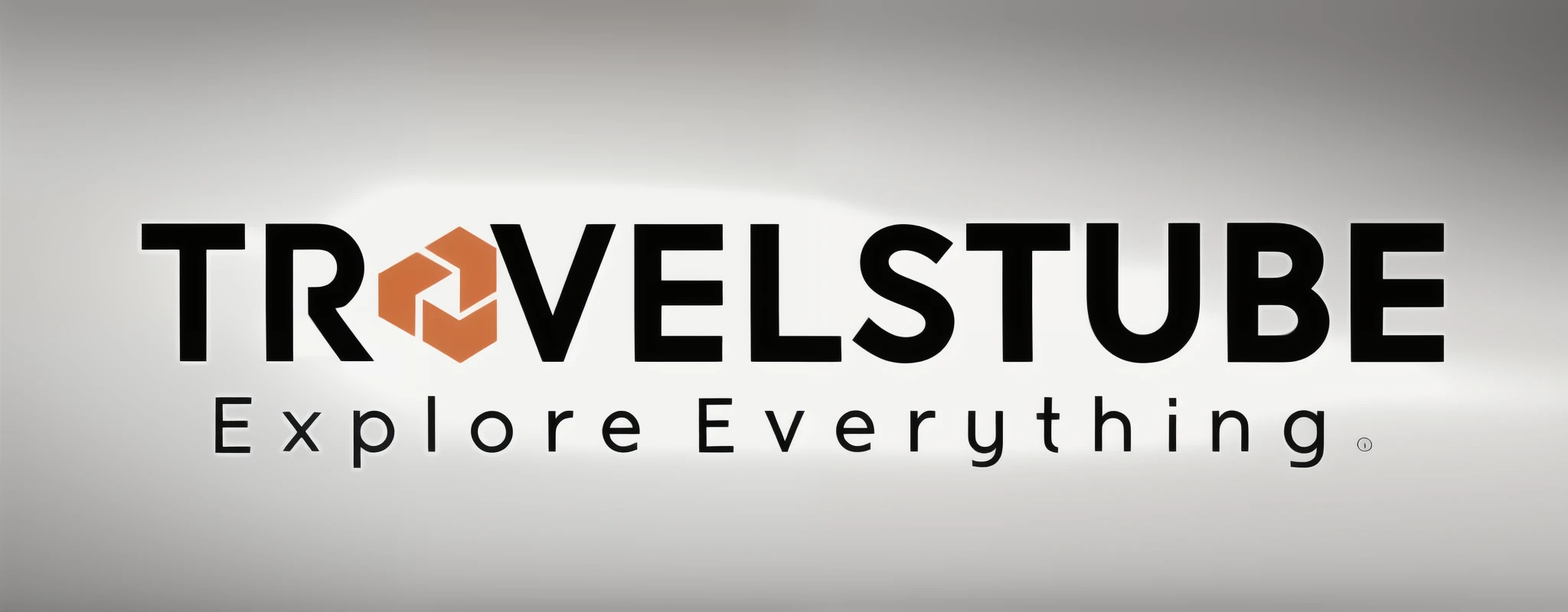 a close up of a logo with the words travelstube, using same color scheme make everything amazing glowing electricity, Pixar, cinematic lighting, backlighting, best quality, 8k, masterpiece