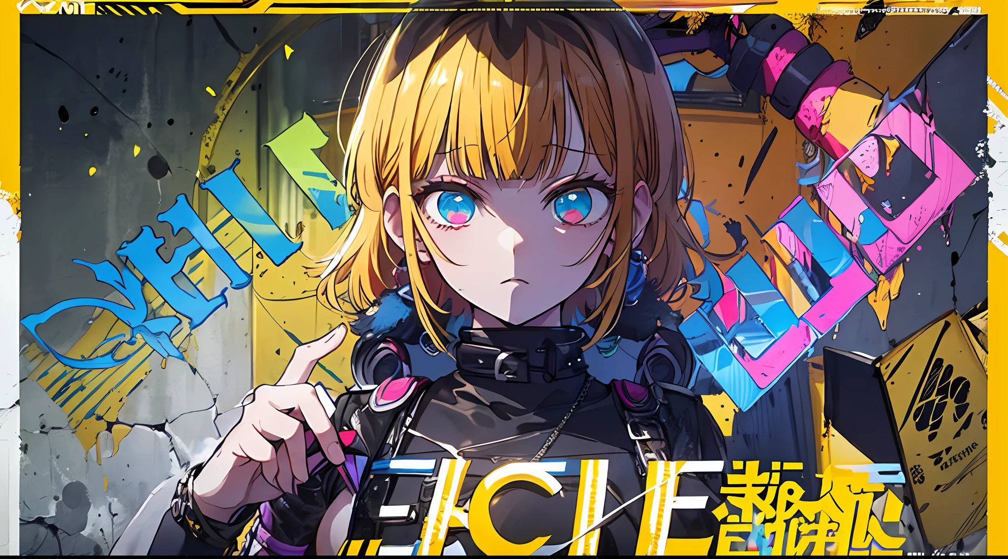(((dramatic))), (((gritty))), (((intense)))) The movie poster features as the central character. She is shy in the center of the poster, wearing idol outfit, and a determined expression on her face. The background is dark and gritty, with a feeling of drunkenness. The text is bold and eye-catching, with catchy slogans that add to the overall drama and excitement. The color palette is dominated by dark colors, dotted with bright colors, giving the poster a dynamic and visual impact, tachi-e (magazine:1.3), (cover-style:1.3), fashionable, vibrant, outfit, posing, front, colorful, dynamic, background, element, confident, expressive, holding, statement, attachment, majestic, coiled, around, touch, scene, text, cover, bold, eye-catching, title, fashion, font, catchy, title, bigger, eye-catching, modern, trendy, focused, stylish, 1 girl