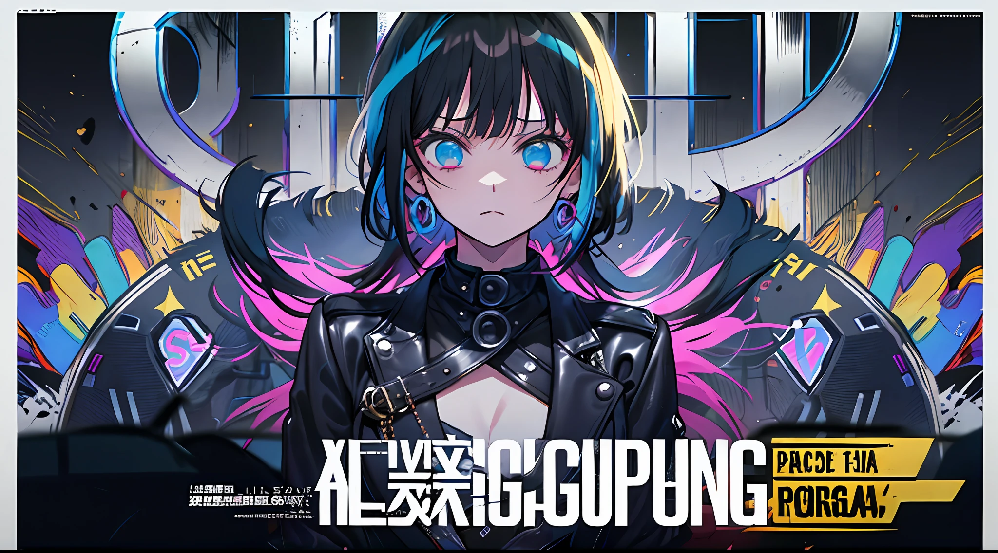 (((dramatic))), (((gritty))), (((intense)))) The movie poster features as the central character. She is shy in the center of the poster, wearing idol outfit, and a determined expression on her face. The background is dark and gritty, with a feeling of drunkenness. The text is bold and eye-catching, with catchy slogans that add to the overall drama and excitement. The color palette is dominated by dark colors, dotted with bright colors, giving the poster a dynamic and visual impact, tachi-e (magazine:1.3), (cover-style:1.3), fashionable, vibrant, outfit, posing, front, colorful, dynamic, background, element, confident, expressive, holding, statement, attachment, majestic, coiled, around, touch, scene, text, cover, bold, eye-catching, title, fashion, font, catchy, title, bigger, eye-catching, modern, trendy, focused, stylish, 1 girl
