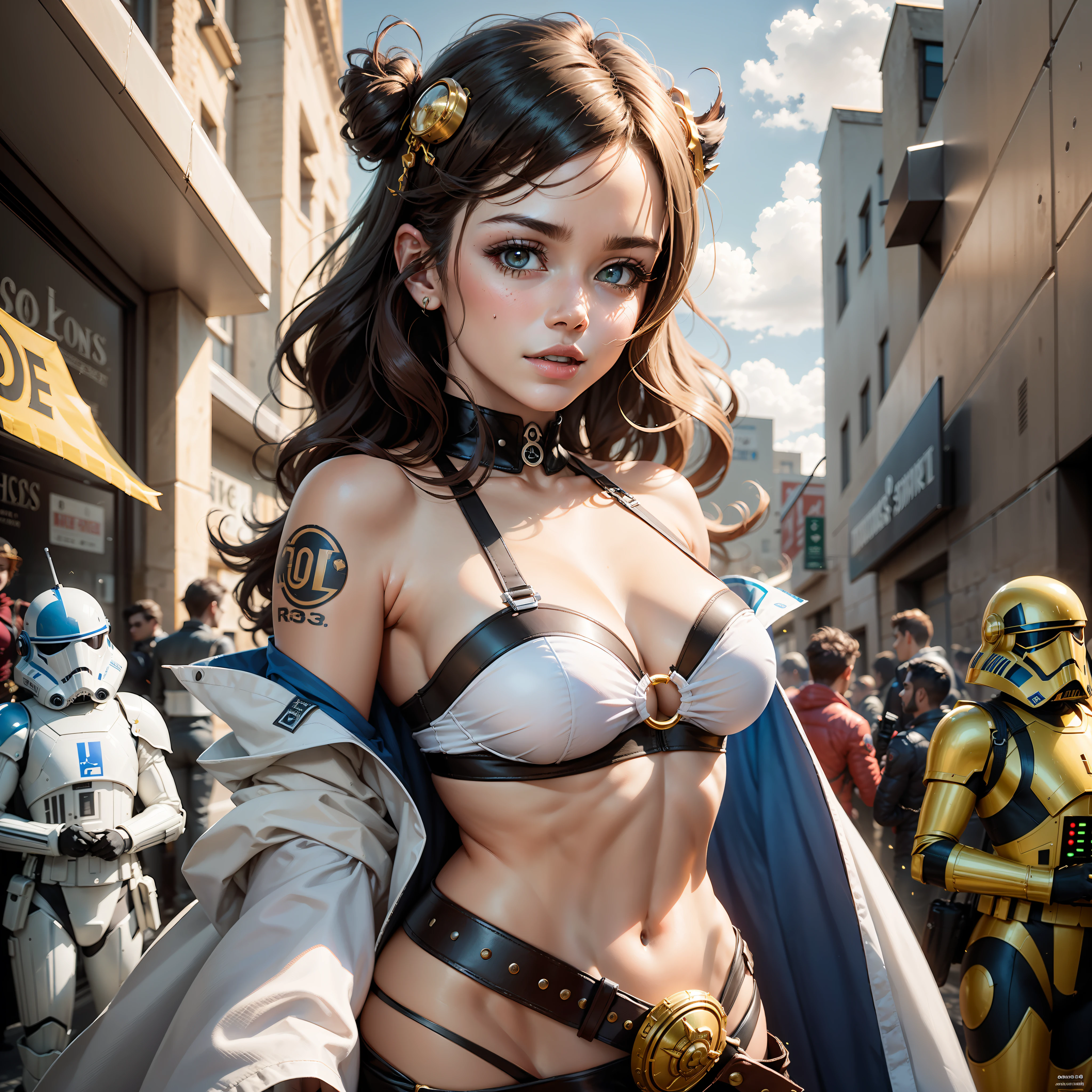 FairyTaleAI:1.5 Sahara sundrop Scene "star wars" contre-jours sables "Armada" Tatooine Xwing R2D2 "Heavy Metal" Devastating Will-o'-the-wisp:1.5 war cyberpunk battle Mandalorian mature female "luis Royo" dazzling slow-motion marchers Cosplay richesse Amiral decorated:1.37 jukebox Commander "Princesse Leia":1.5 "Tina Turner":1.5 "Nathalie Portman":1.5 Pilots jacket cow-boy 38years emblème "Heart Earth Hearth" écusson key sunLight luminescence ultra:1.5 pro-Photorealistic:1.5 optimaux:1.5 qualities:1.5 details:1.5 precise:1.5 reflex:1.5 max:1.5 resolution:1.5 perfection:1.5 graduates:1.5 volumetric nettetés:1.5 improved:1.5 Octane_rendues:1.5 UHD XT3 16K DSLR HDR UnrealEngine5 ombres profondeurs:1.5 analogiques:1.5 3dcg body symmetrical athletes skin bronzé face cheekbones effects embarrassed glushes:1.5 eye-liner saphirs saturate:1.5 beaux:1.5 dark eyes black pupils brown iris lazulis turquoise mouth open teeth obvious smiles hairstyle short bangs:1.3 extatiques:1.5 Floating Jacket Fixed Eccentric Cape Levitating Shoulders-Off Shirt Lace Clavicles White Papillotes Hand_pouce_4doigt embroidered bikini:1.5 corsait navy thick leathers breasts varied pointed:1.37 satin felt skirts:1.5 matching bristles ample swinging spinels navel:1.3 revealing waist belt-chastity padlock Gold silver agate pubis scarlet pubis-hairy indigo protrusions underwear:1.5 Snap-lock garters thighs legs gothic stainless steel boots decorated magic onyx:1.5 rubis fleuraison invoques:1.5 incandescentes CGSCOSITY toys Cristallines flying X-Wing (EOS R6 135mm 1/1250s f/2.8 ISO400) R2D2 Mécanisés adaptable Canon-ion flash blow glow mannequins dramatic opale Saber straight fully dressed armor heavy chrome metallic flat rune lava bands helmet-antenne Tourmaline glyphes plasma brasses cuivres fullbodye "Darth Vador" background:1.5 équirectangulaire 360 outdoor:1.5 gravures chef-d&#39;work:1.5 tatouage (par Michelangelo) Bruce Weber girls nsfw varied:1.5 etc.